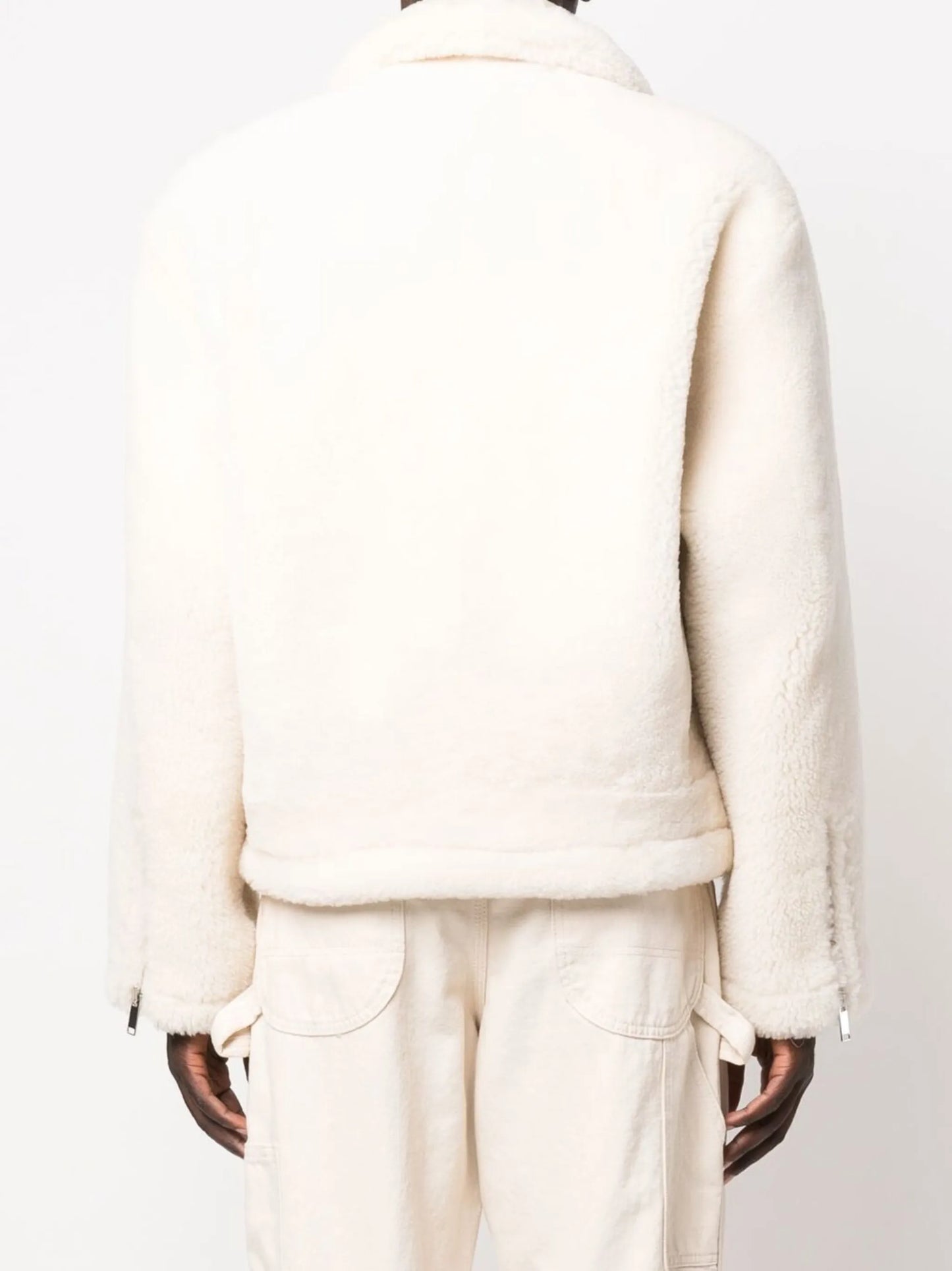 shearling bomber jacket