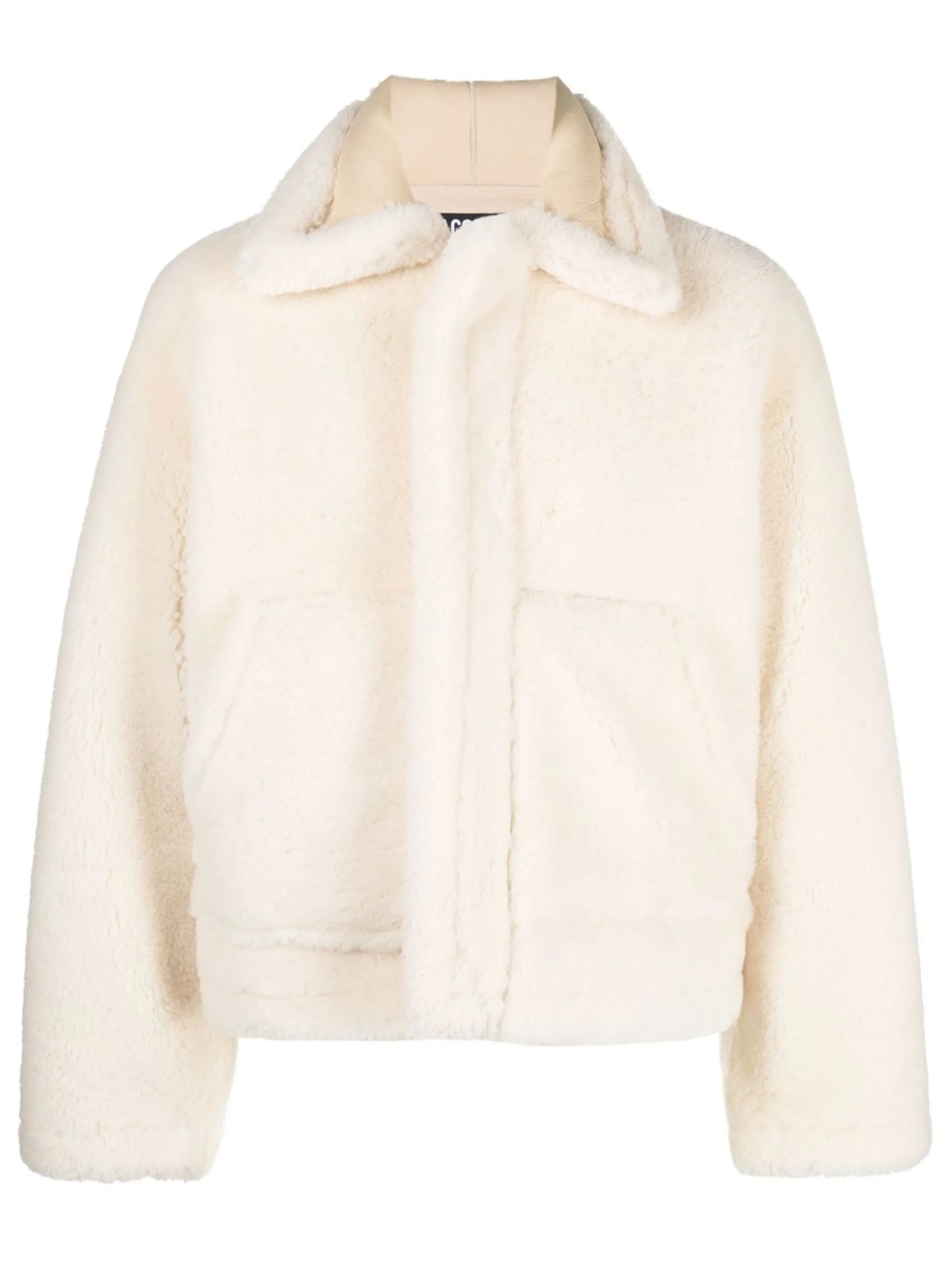 shearling bomber jacket