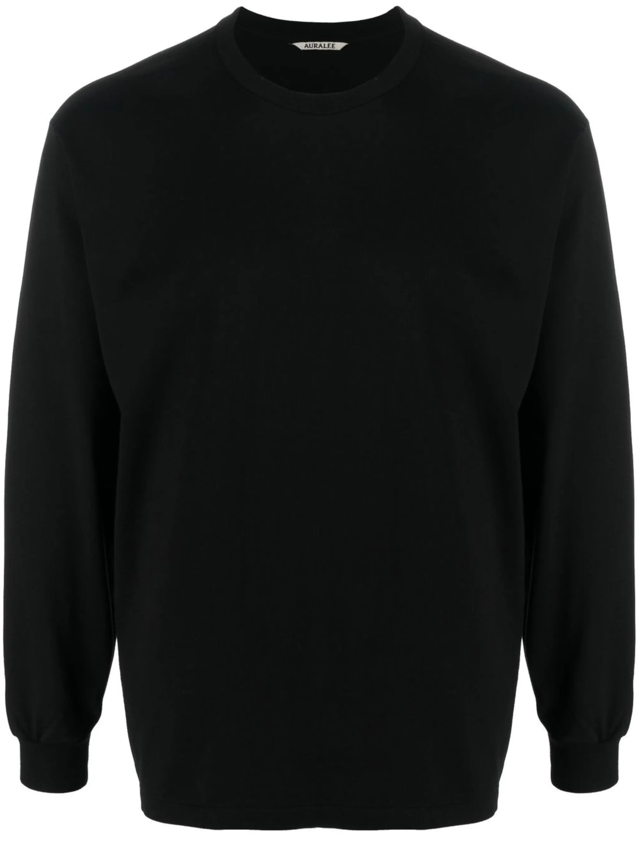 long-sleeve round-neck top