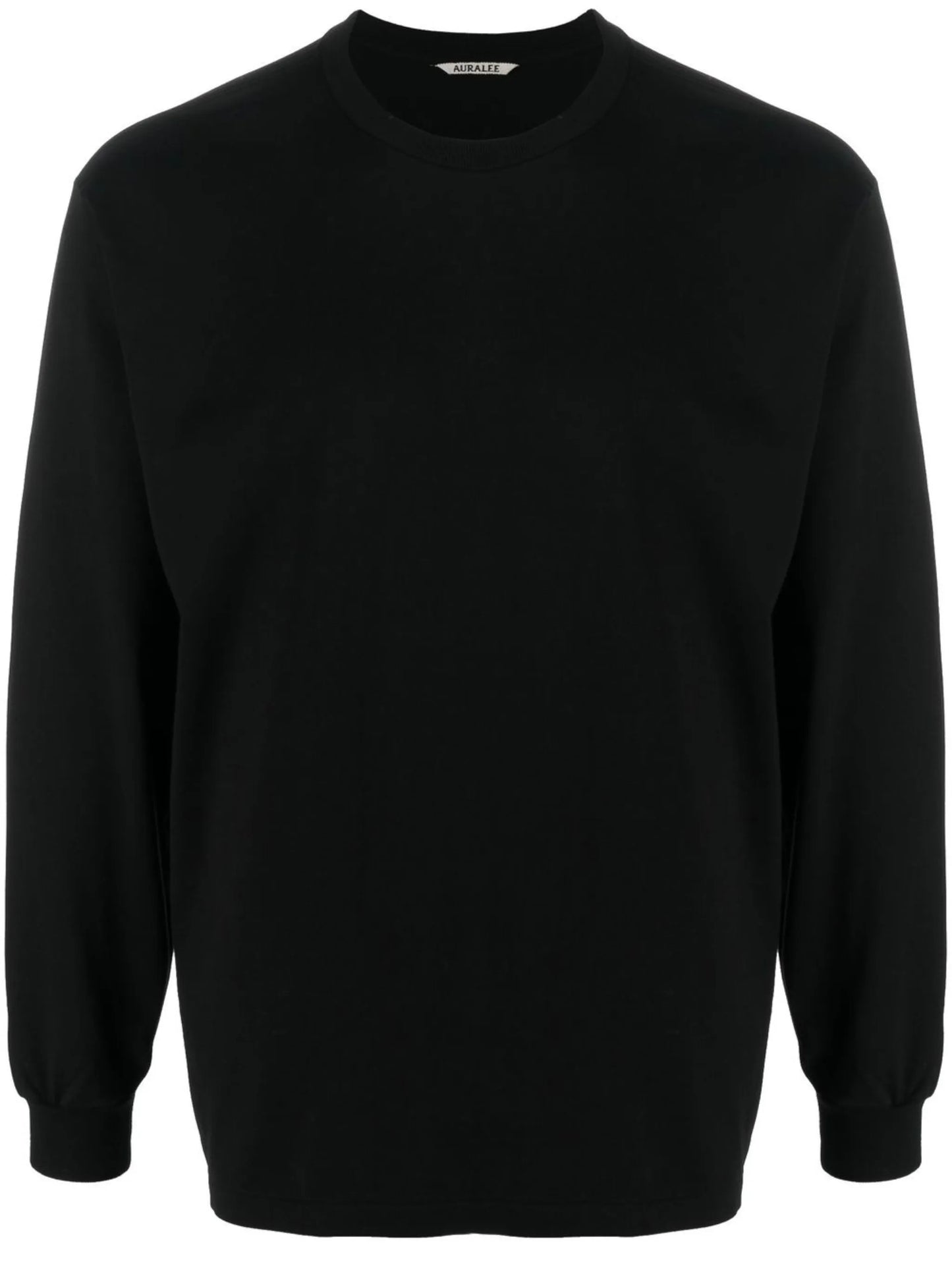 long-sleeve round-neck top