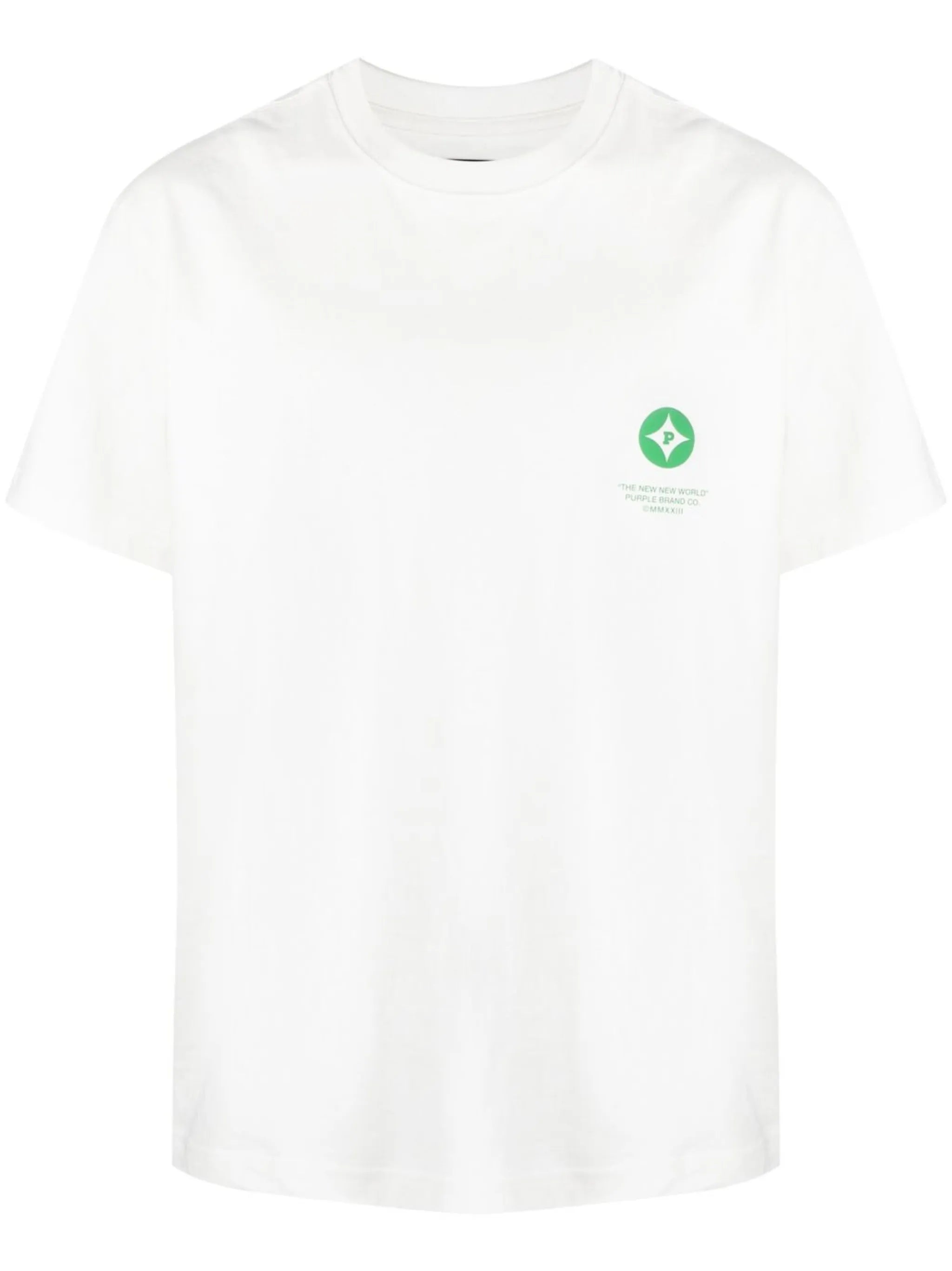 White Logo Print Short Sleeve T-shirt
