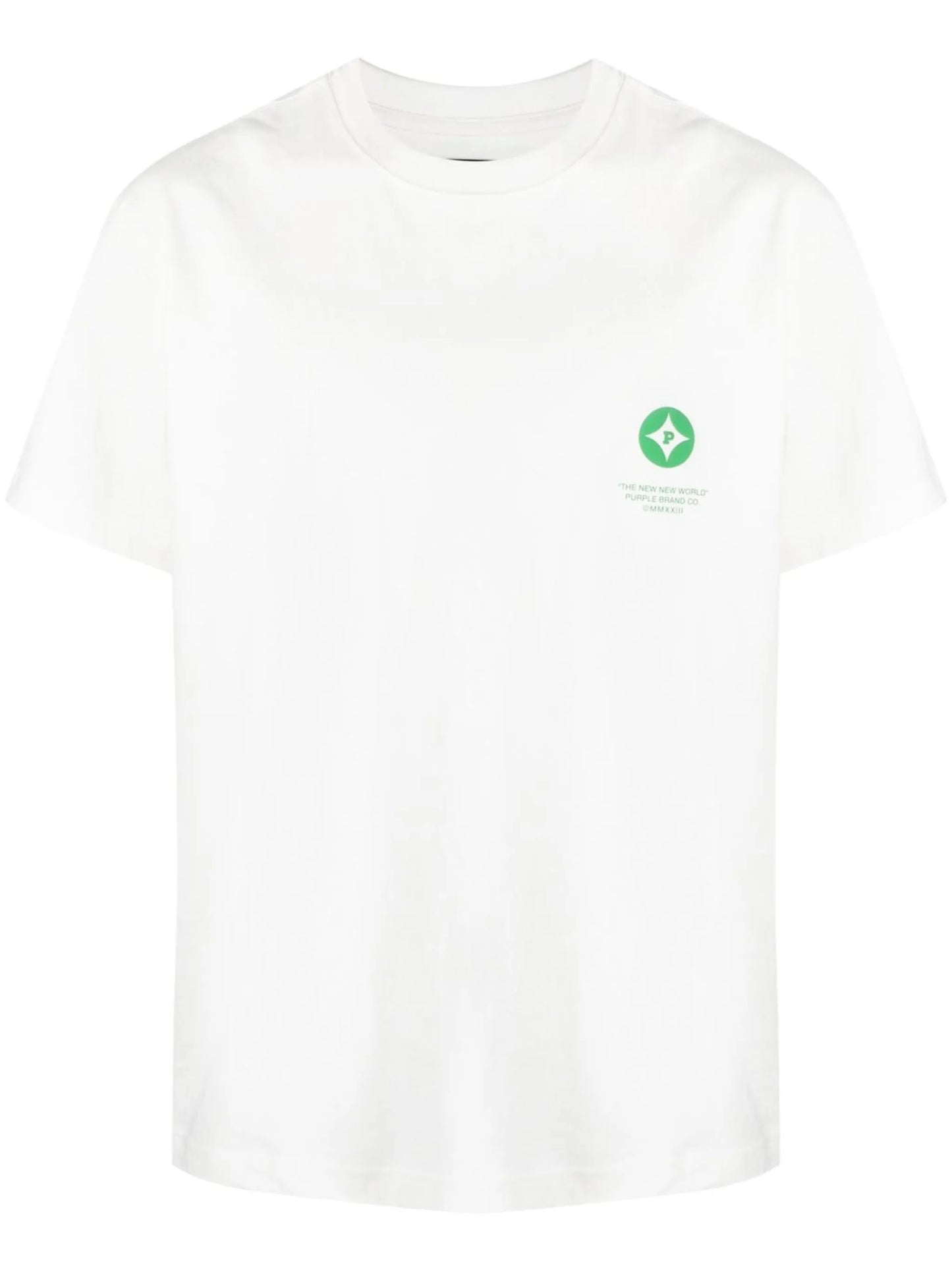 White Logo Print Short Sleeve T-shirt