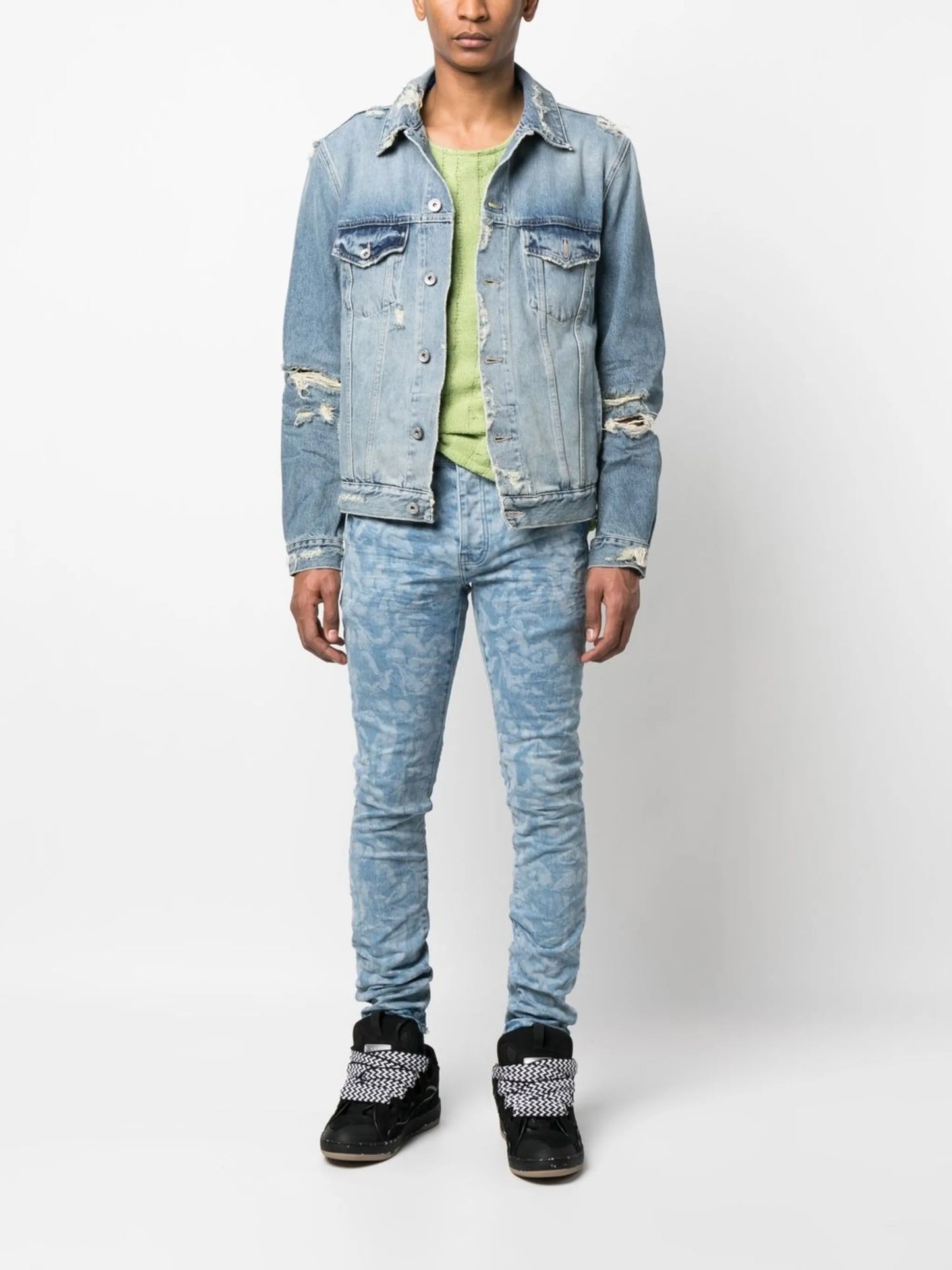 Cherub graphic-print jeans