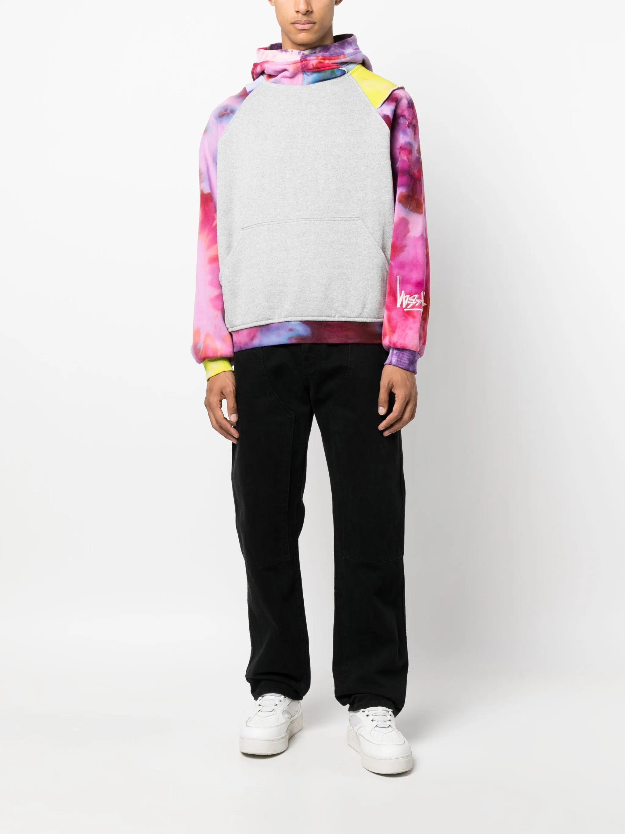 x Peter Simmonds panelled cotton hoodie