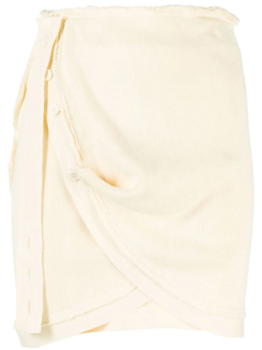 cotton draped skirt