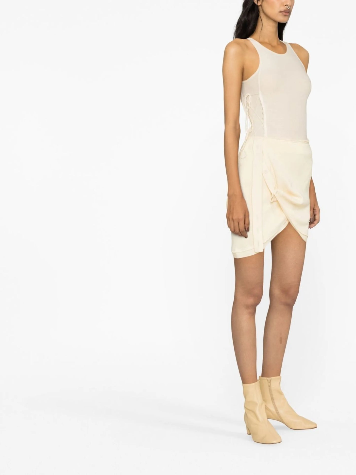 cotton draped skirt