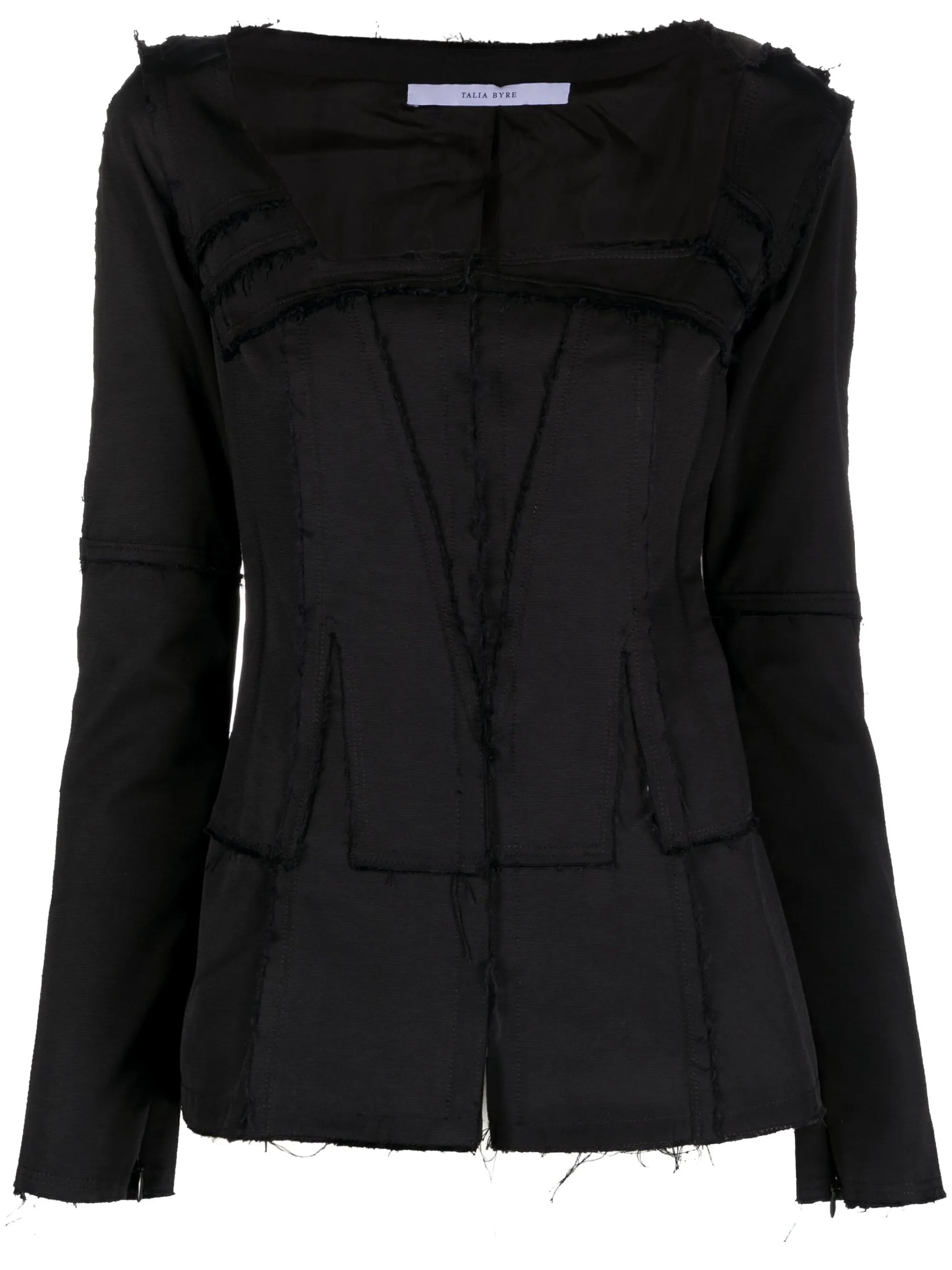 square-neck jacket