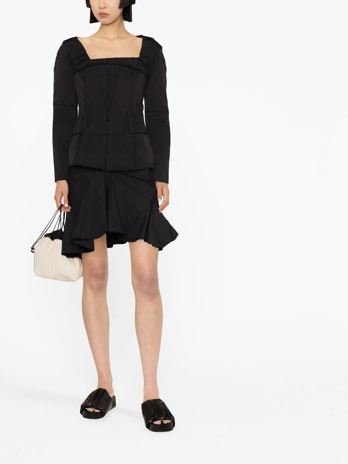 square-neck jacket