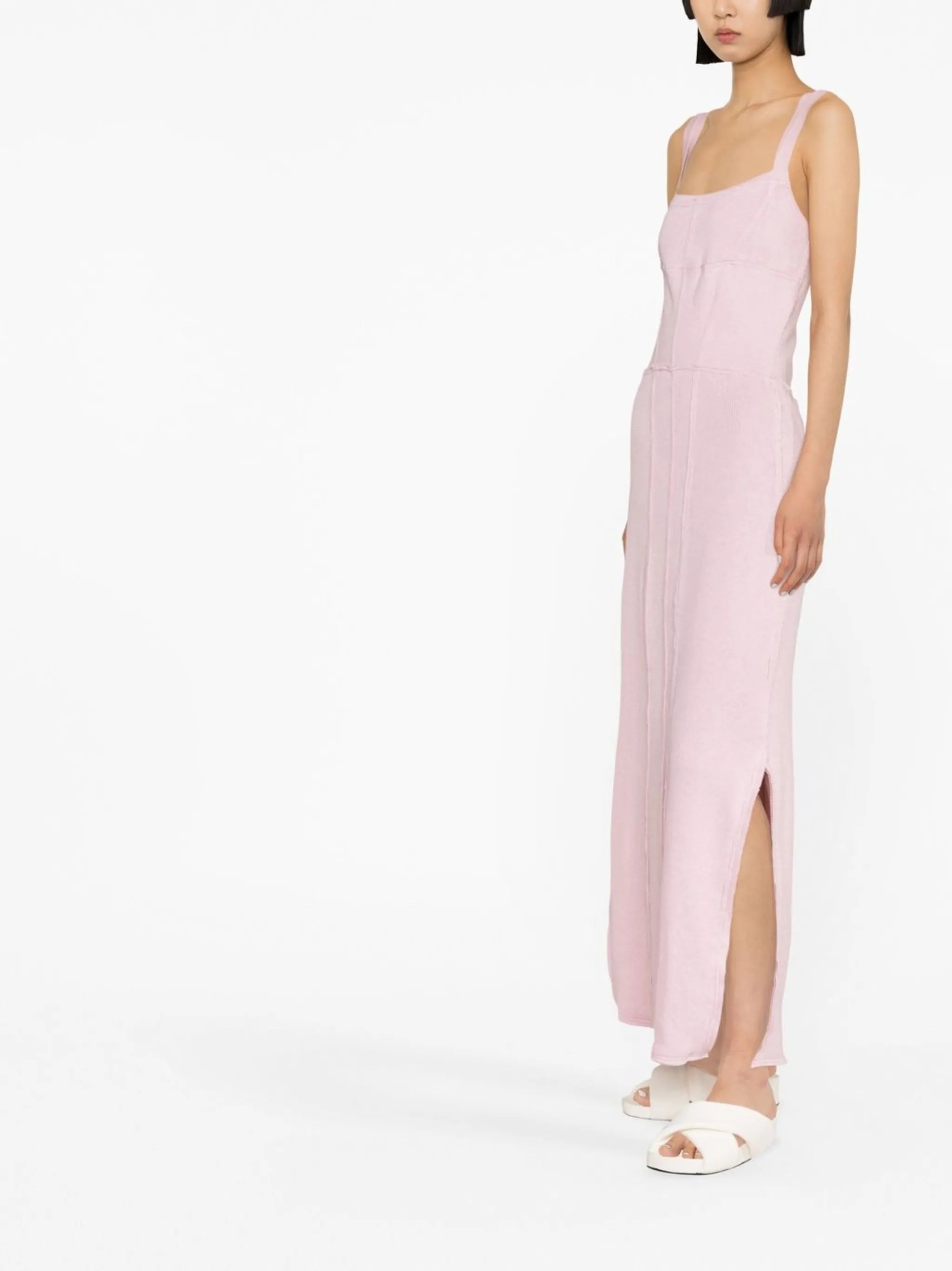 Knit corset-style slip dress