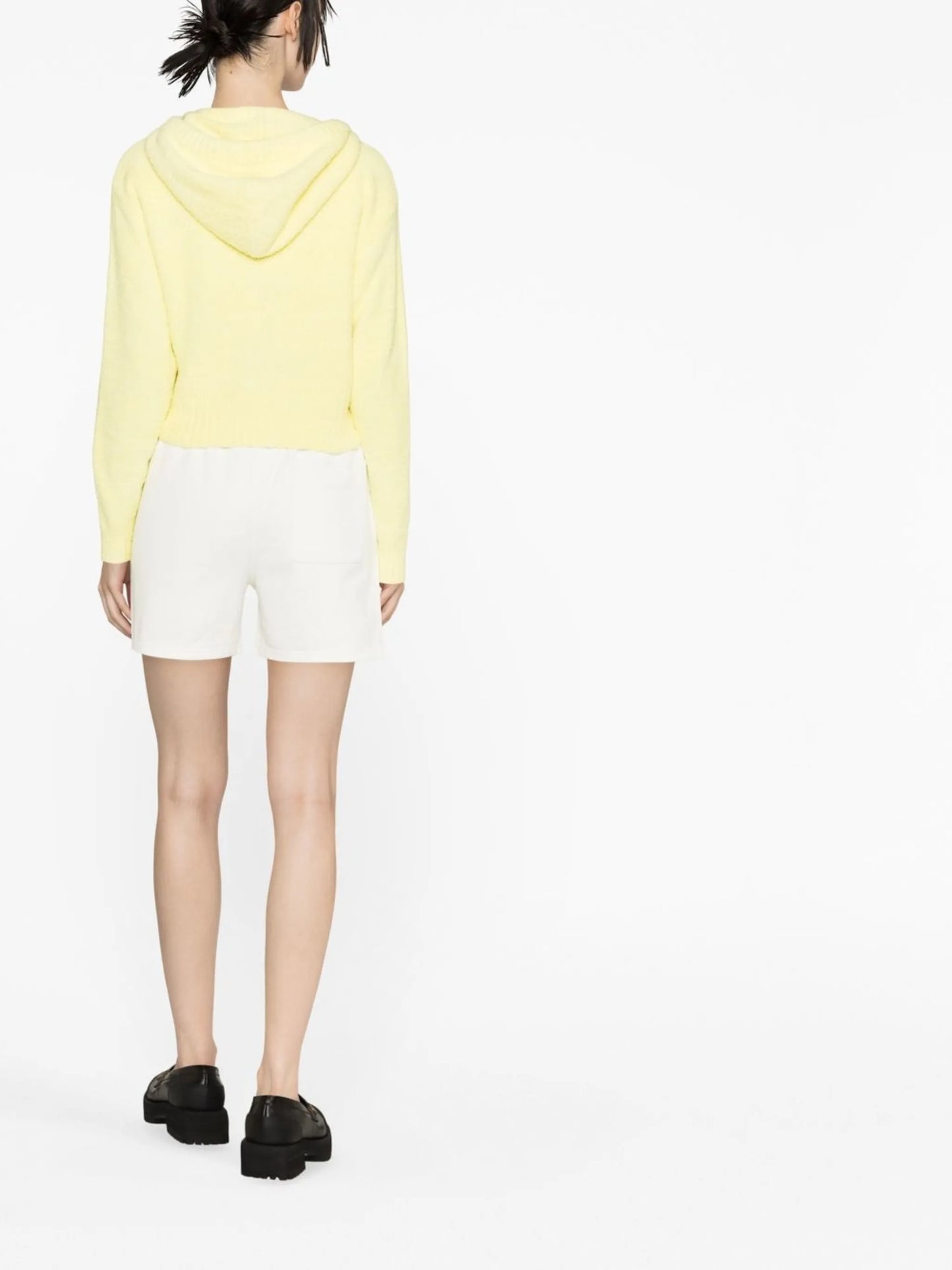 embroidered-logo track shorts