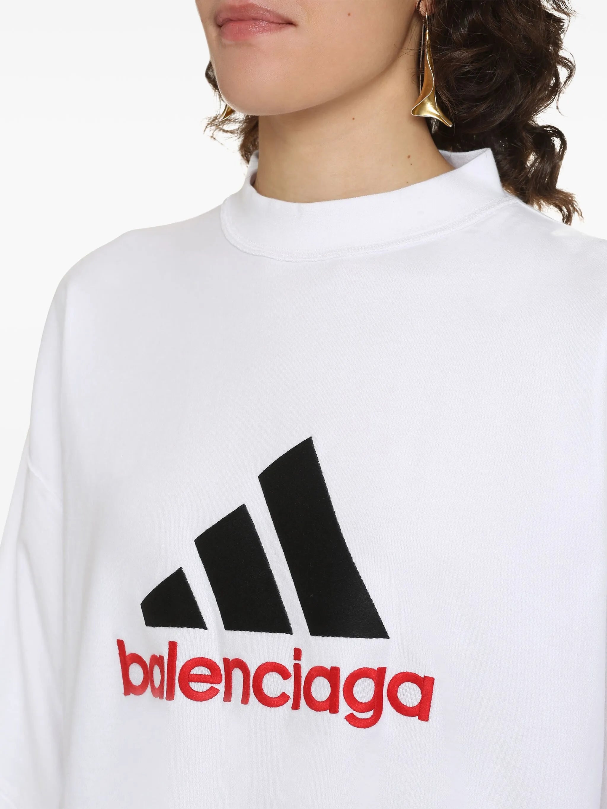 x adidas logo-print T-shirt