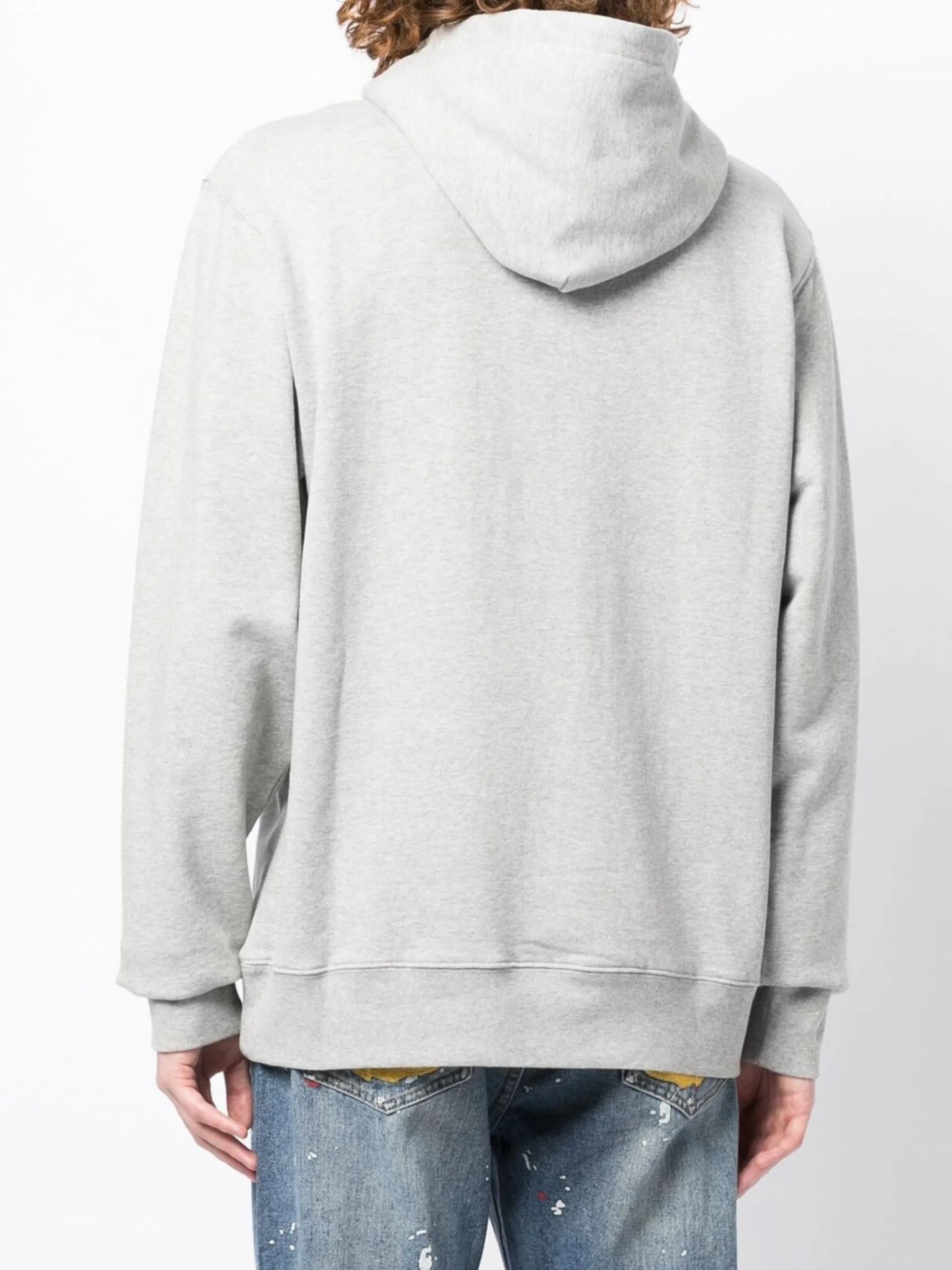 logo-print cotton hoodie