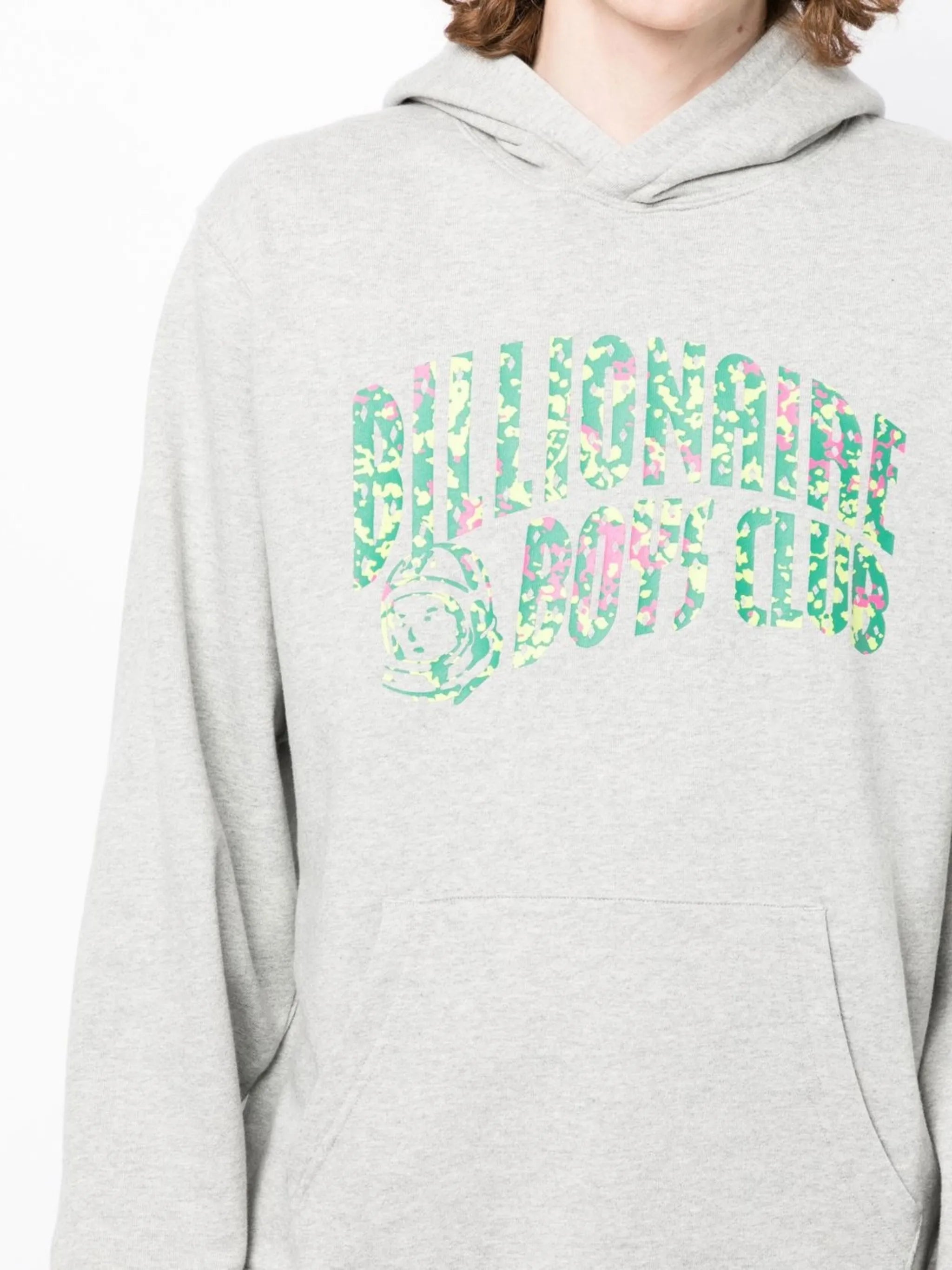 logo-print cotton hoodie