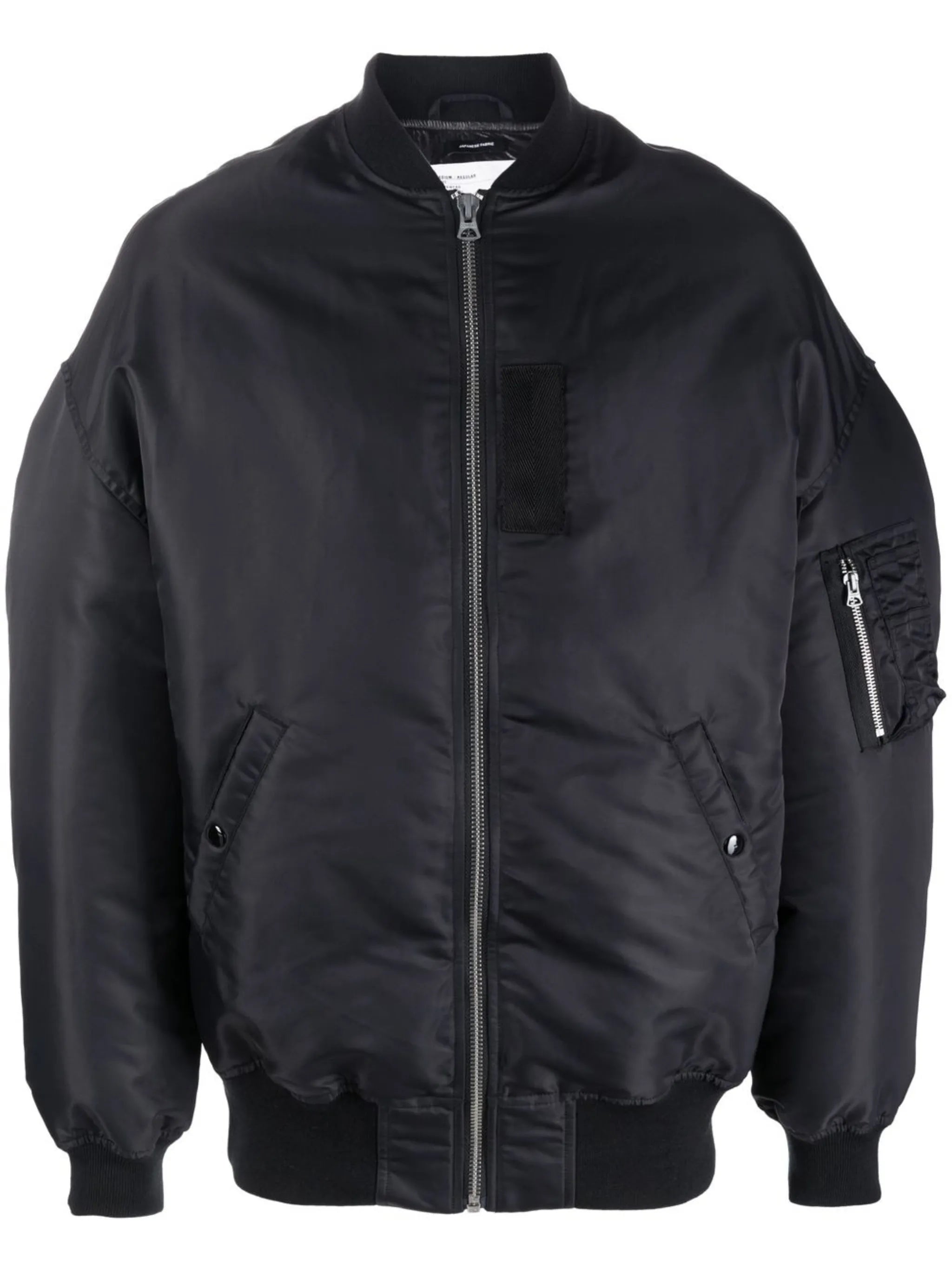 zip-detailing down bomber jacket