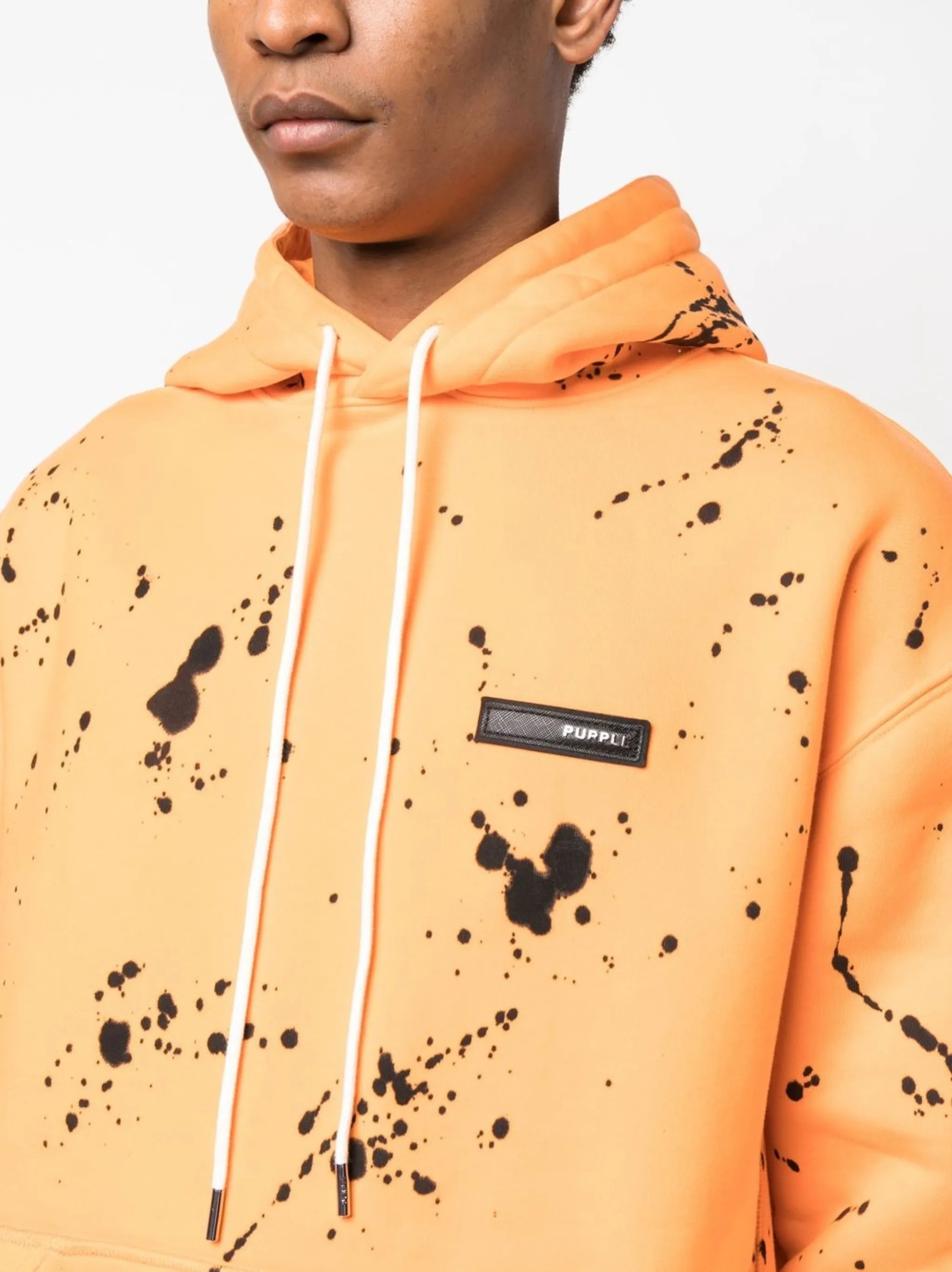 Yellow Paint Splatter Hoodie