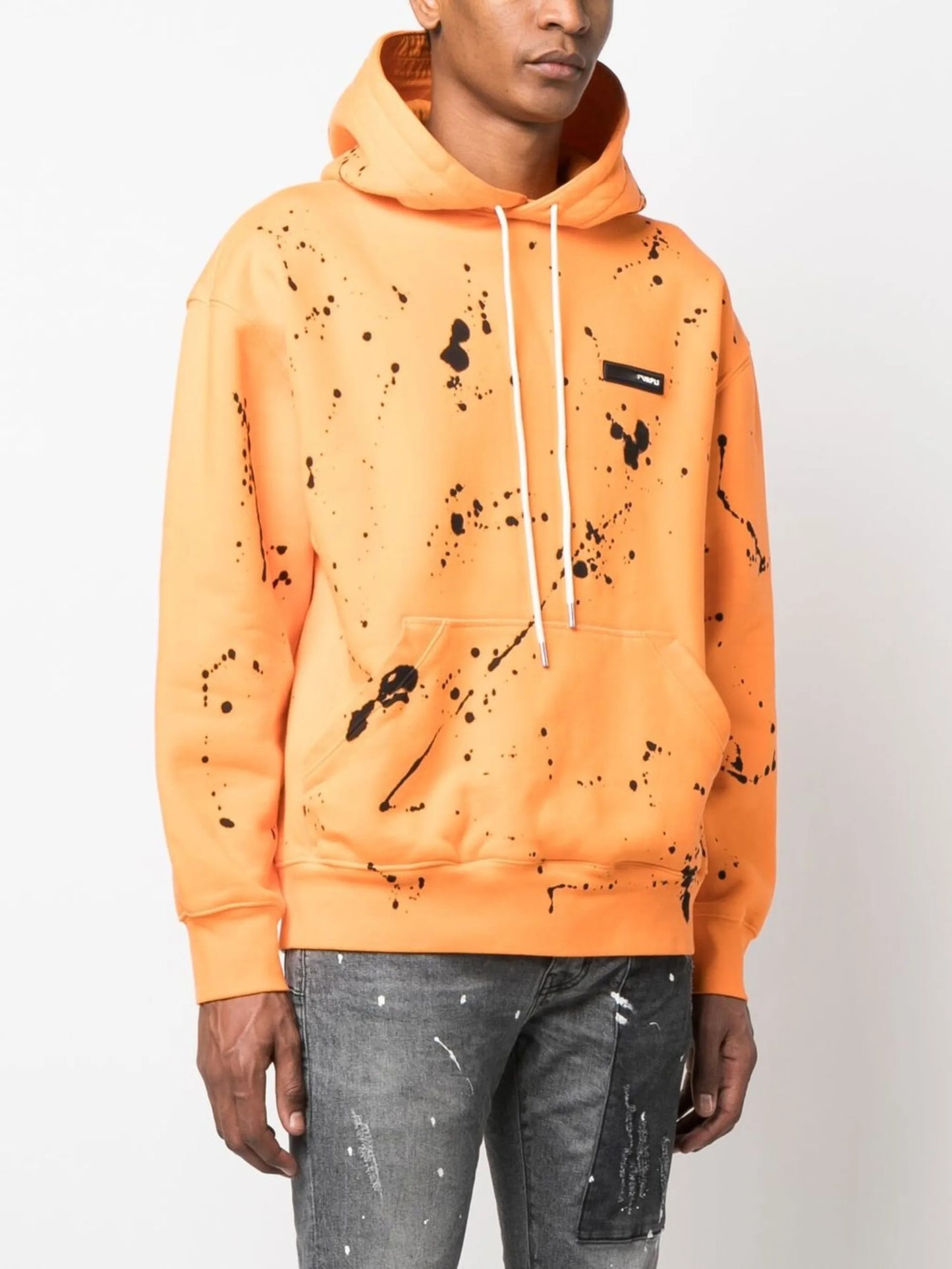 Yellow Paint Splatter Hoodie