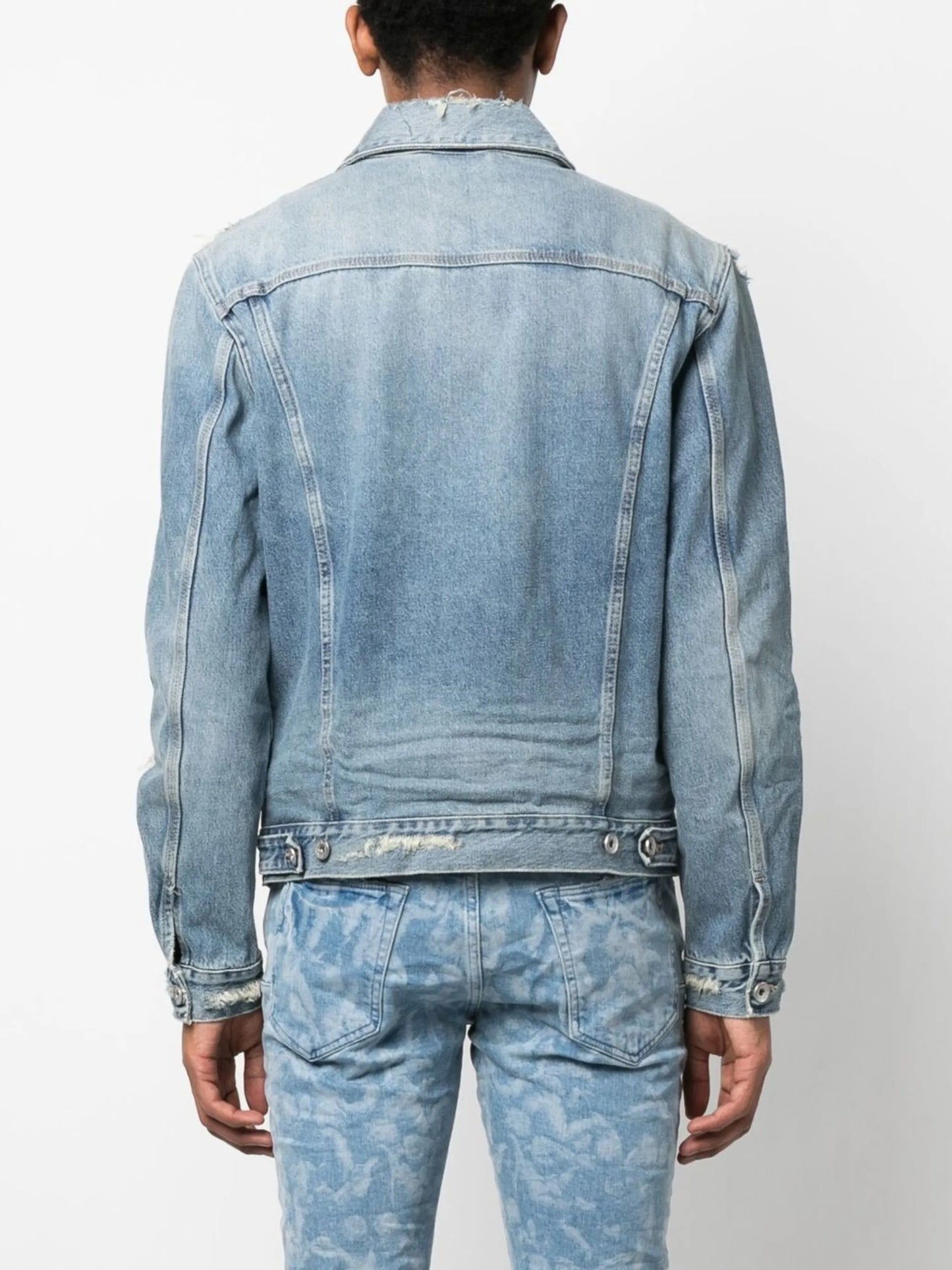 distressed denim jacket