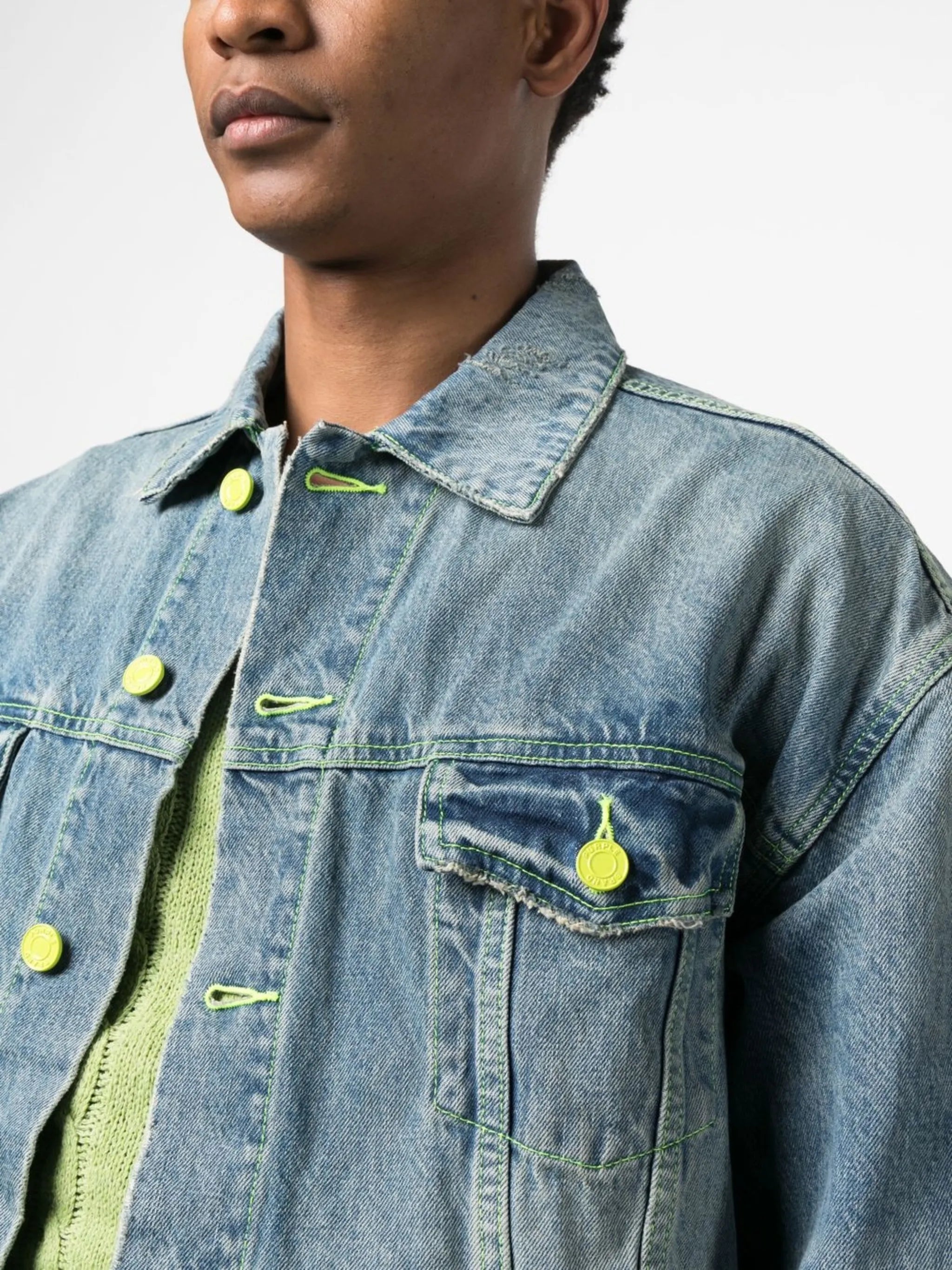 vintage washed denim jacket