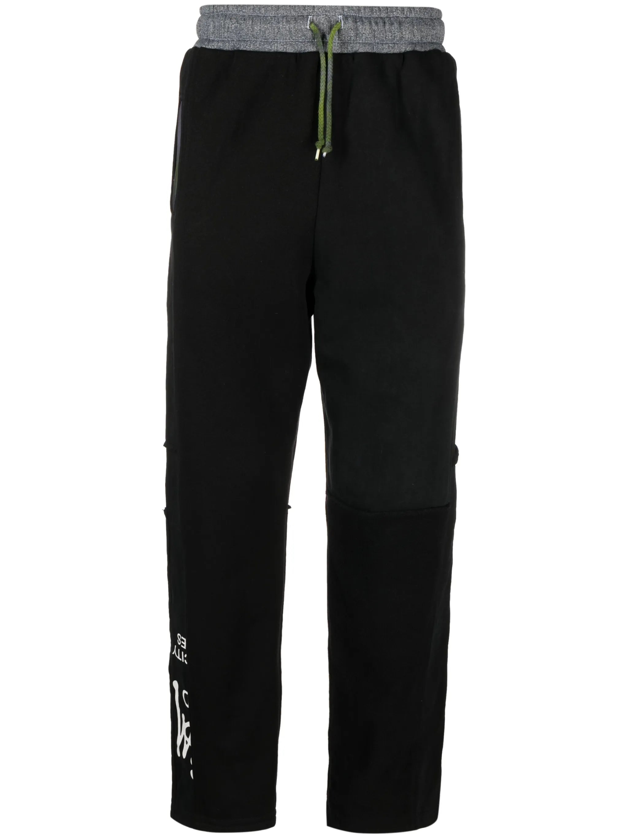 slogan-print track pants