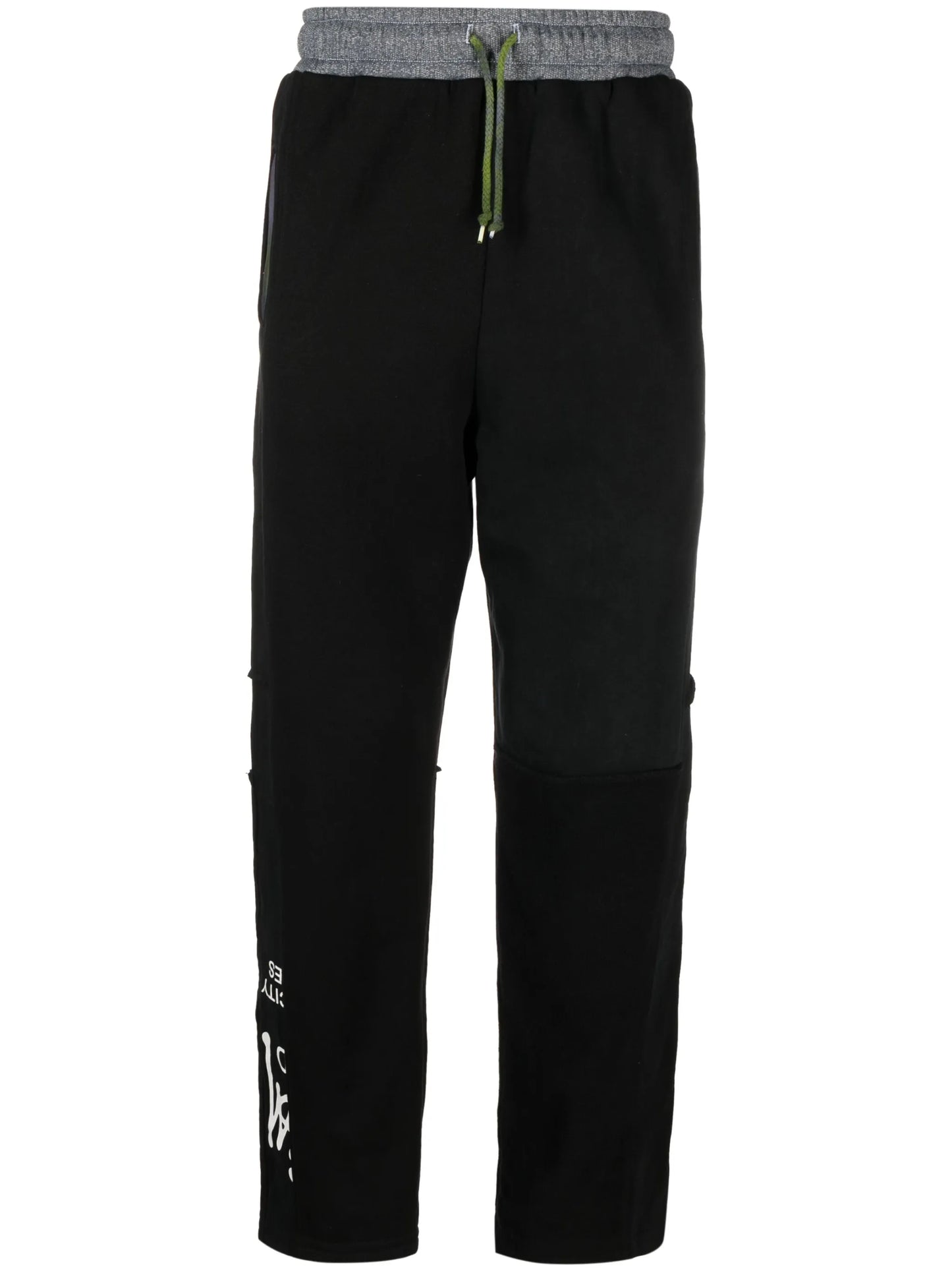slogan-print track pants
