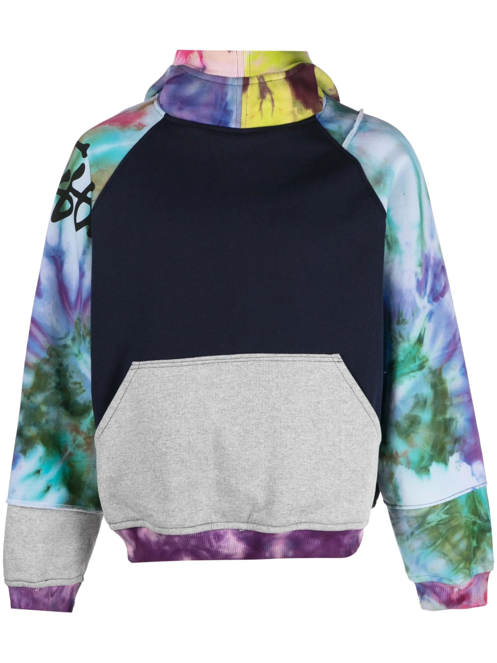 tie-dye raglan hoodie