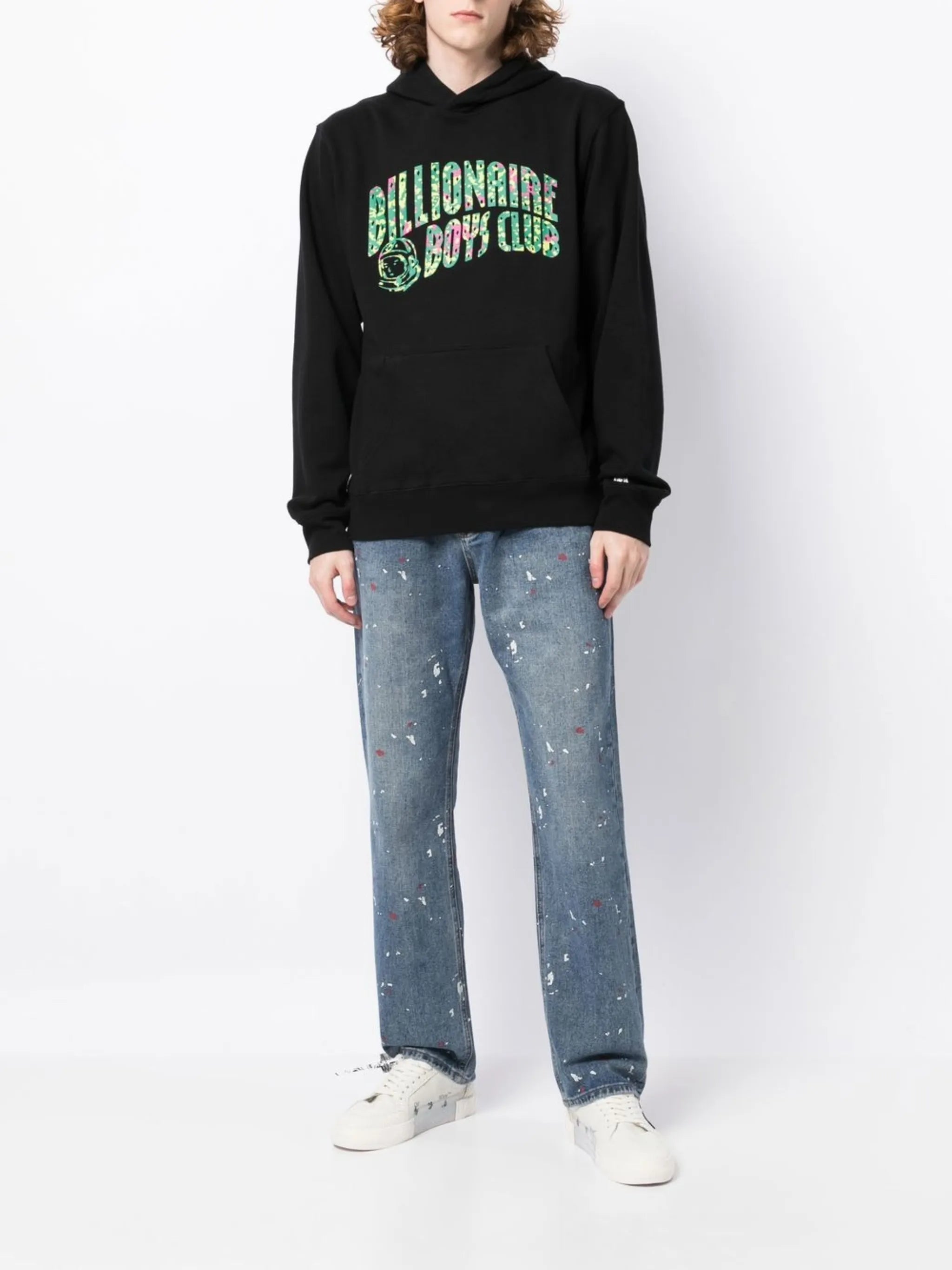 low-rise straight-leg jeans