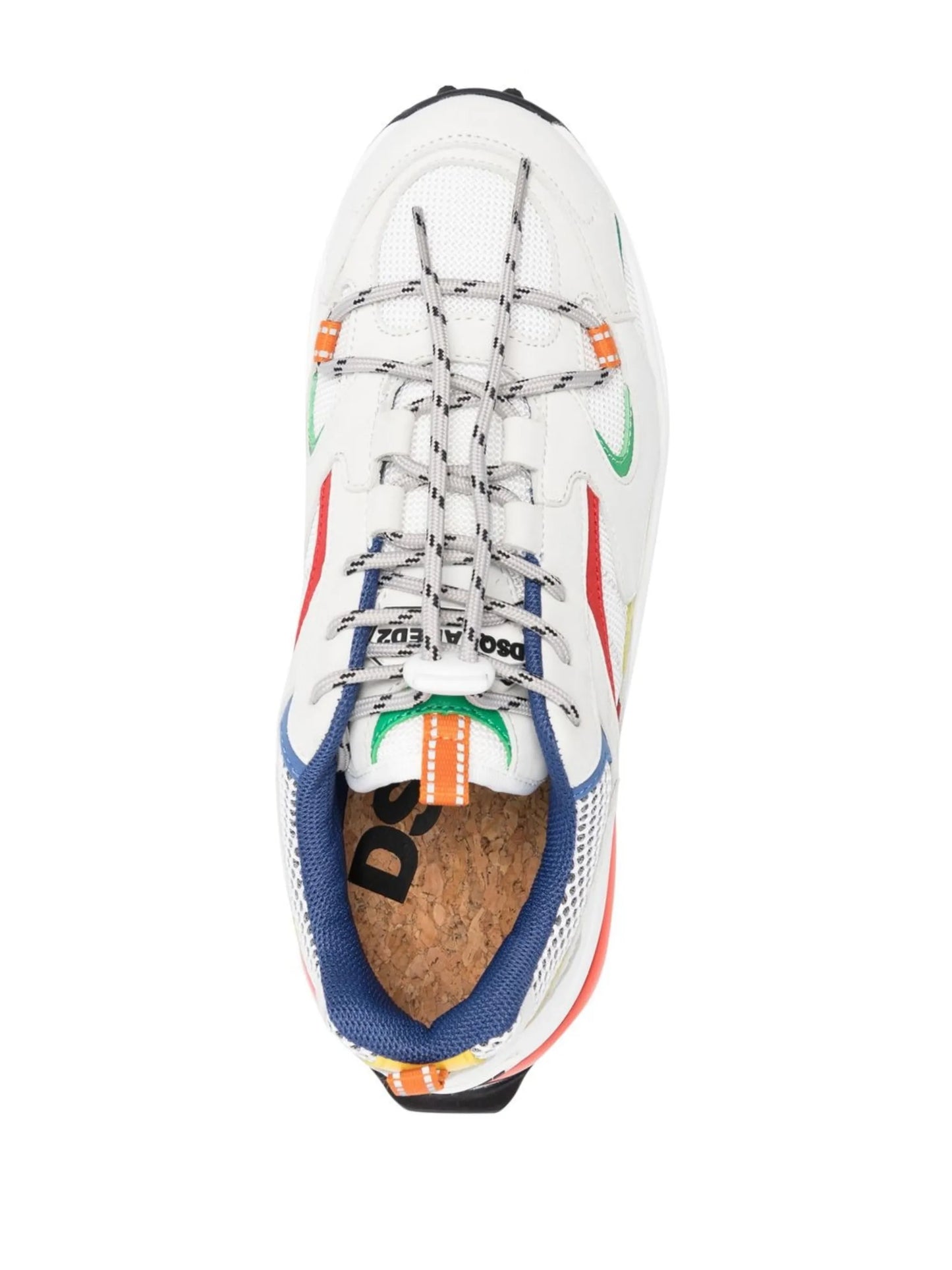multi-panel lace-up sneakers