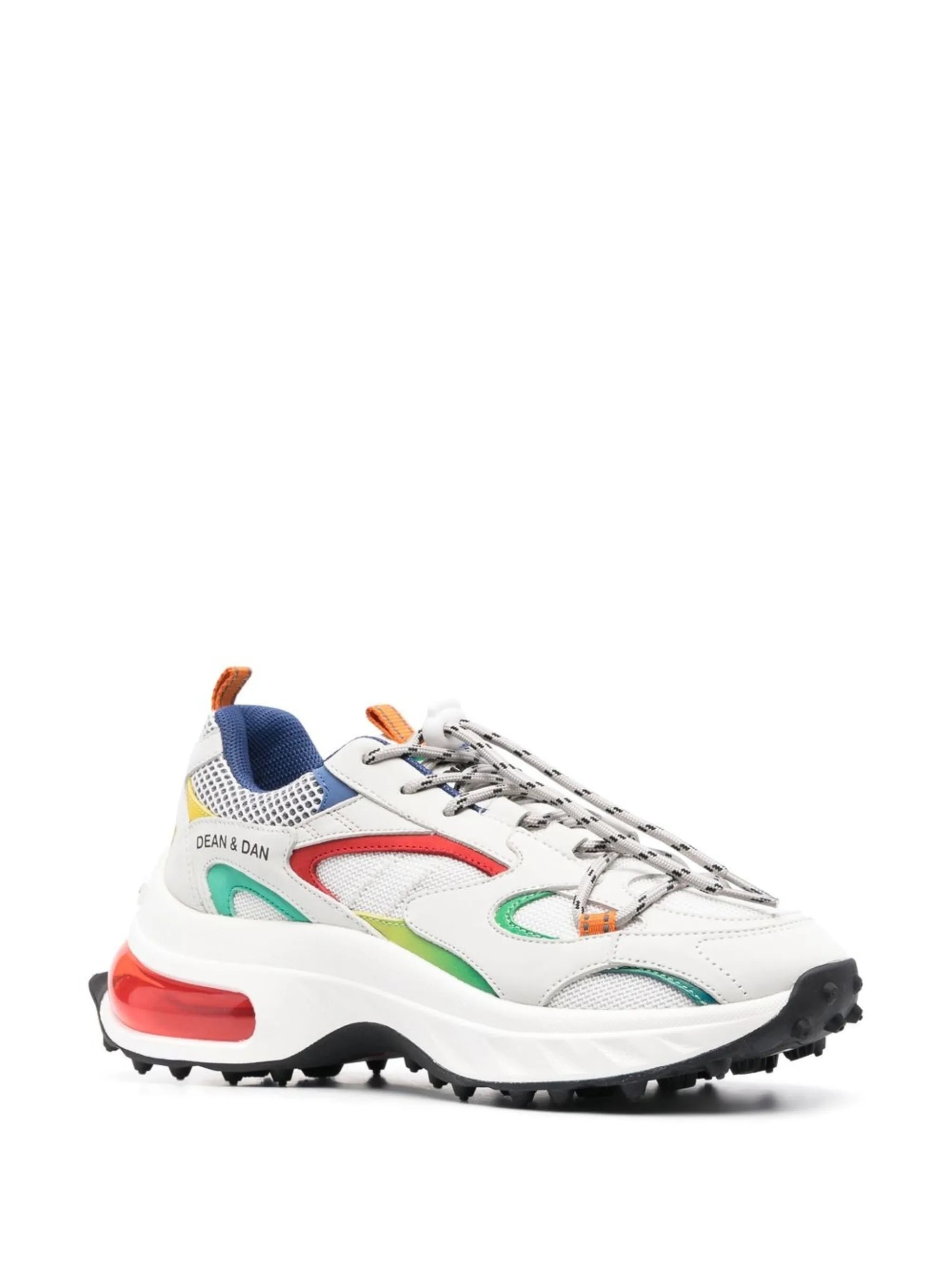 multi-panel lace-up sneakers