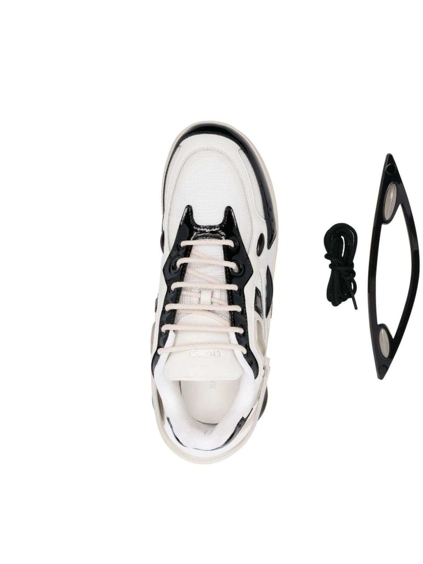 multi-panel lace-up sneakers