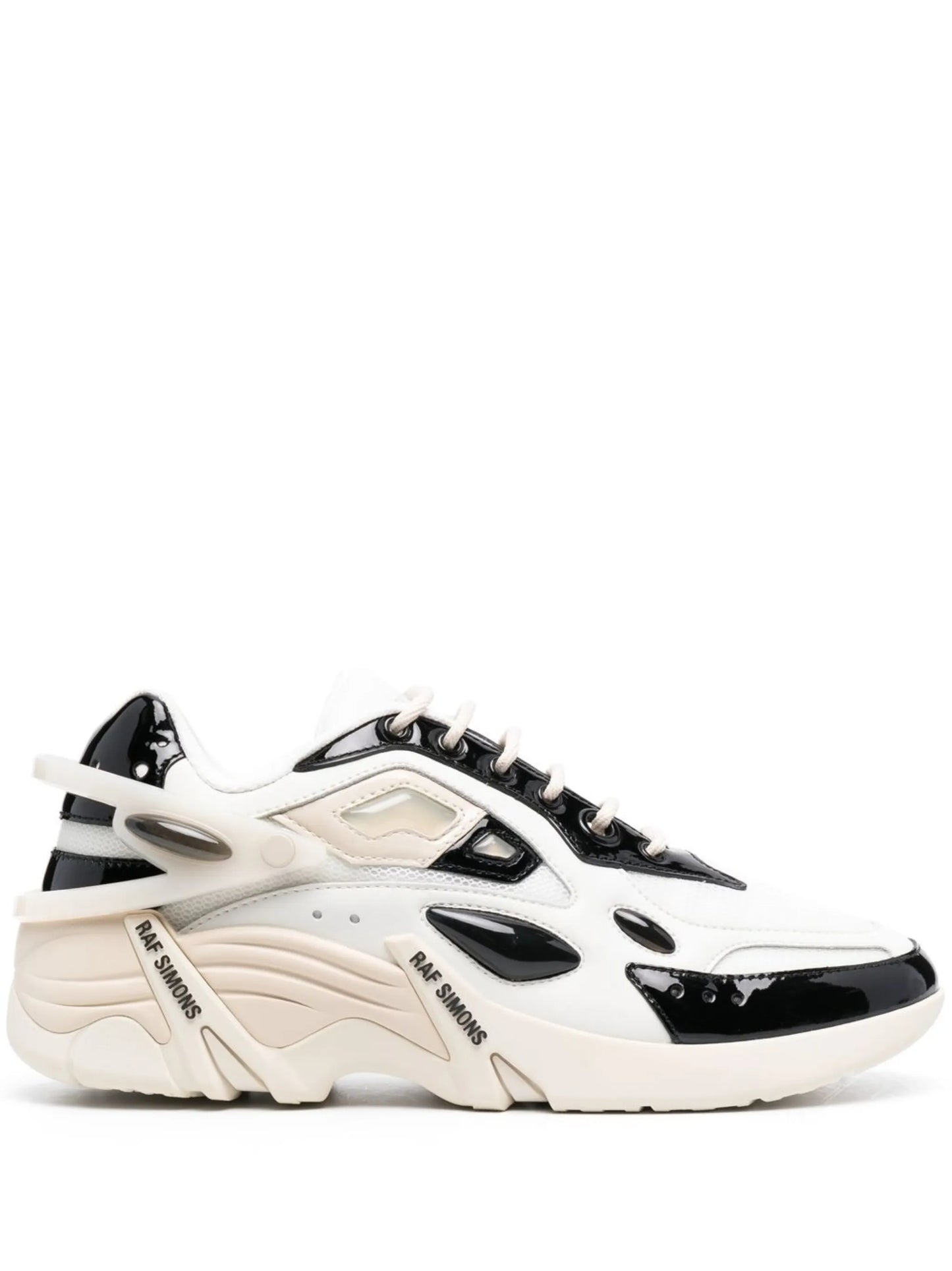 multi-panel lace-up sneakers