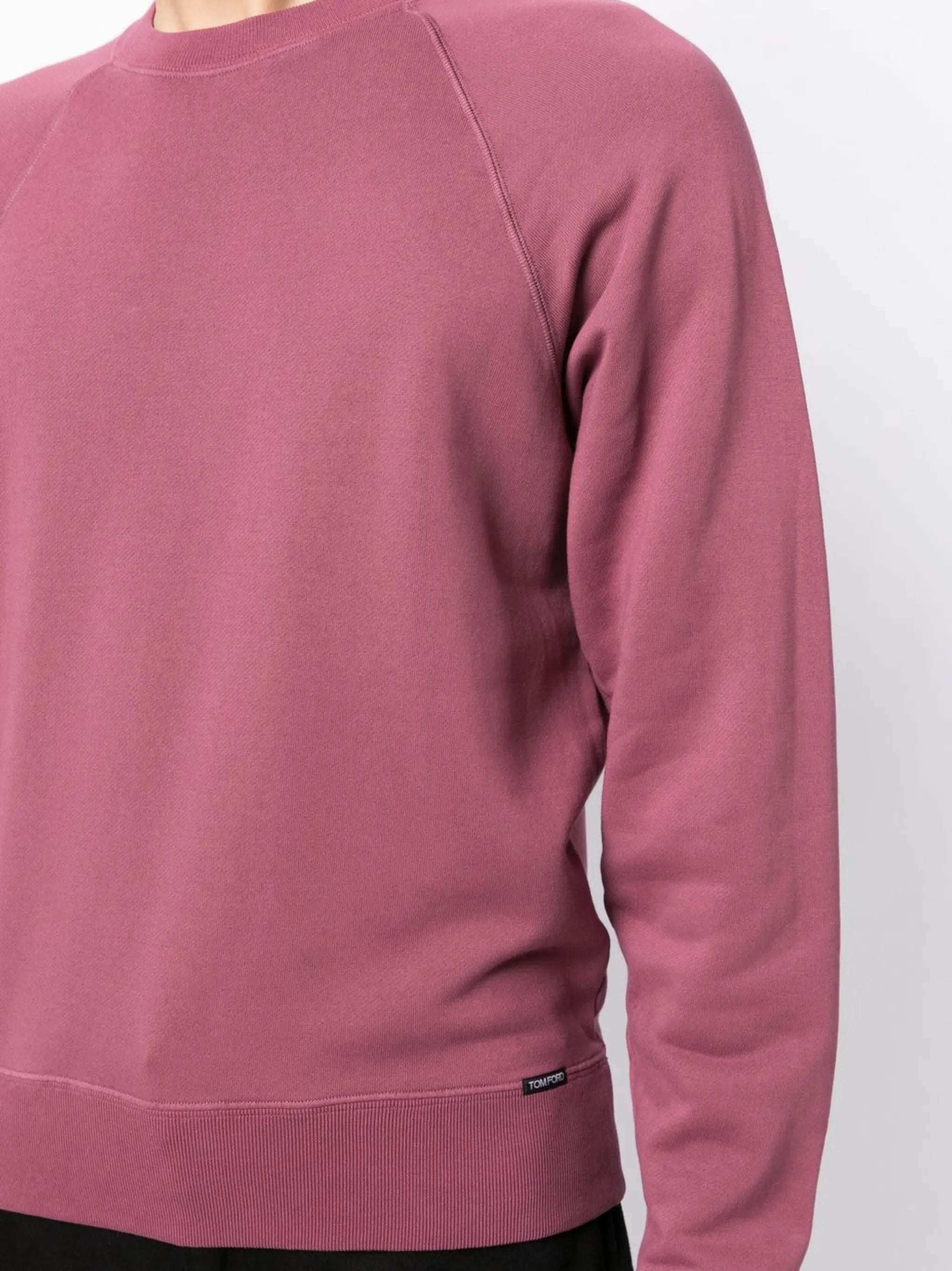 crew-neck cotton jumper