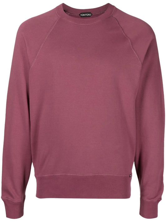 crew-neck cotton jumper