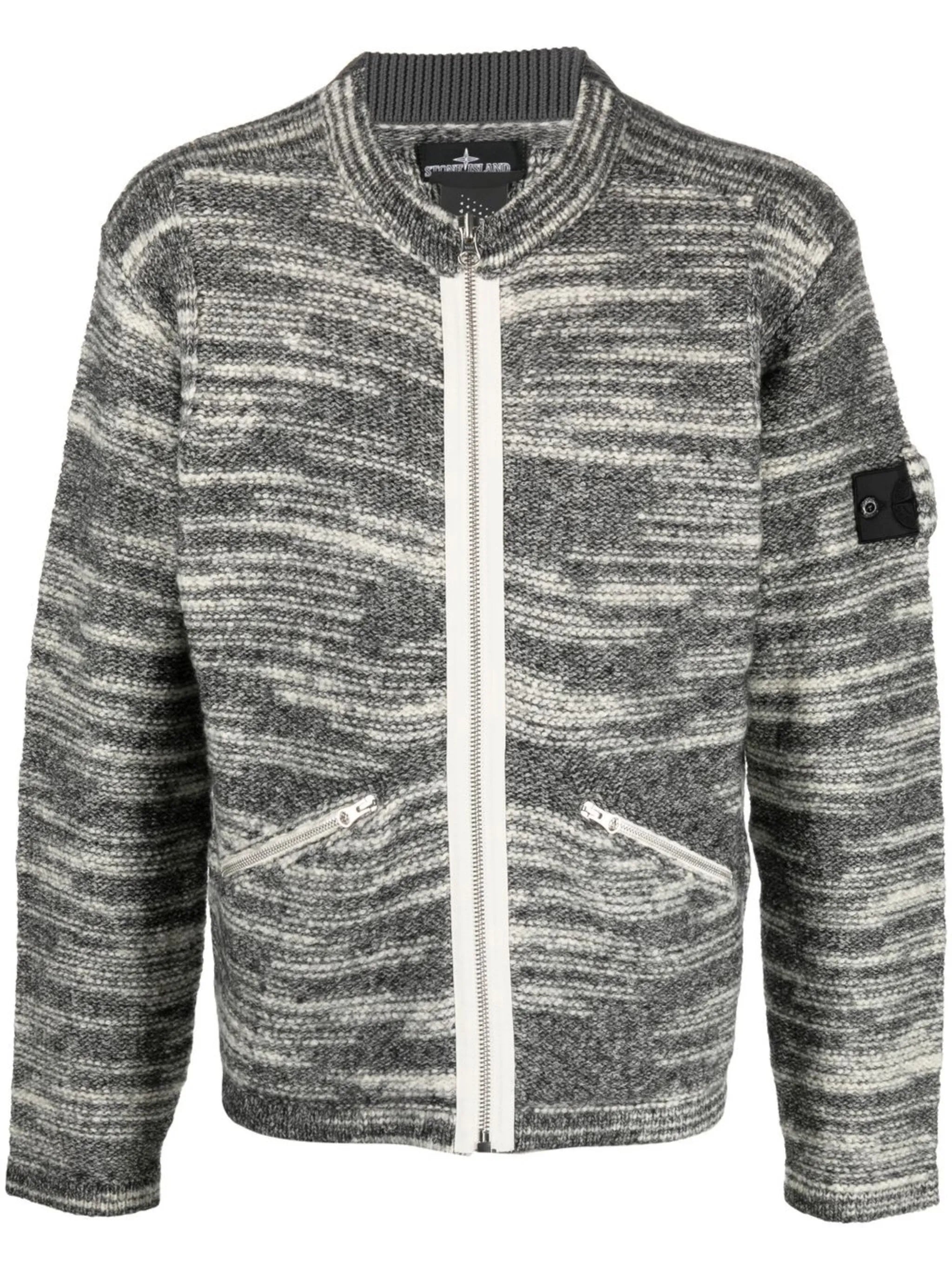 logo-patch crew-neck jumper