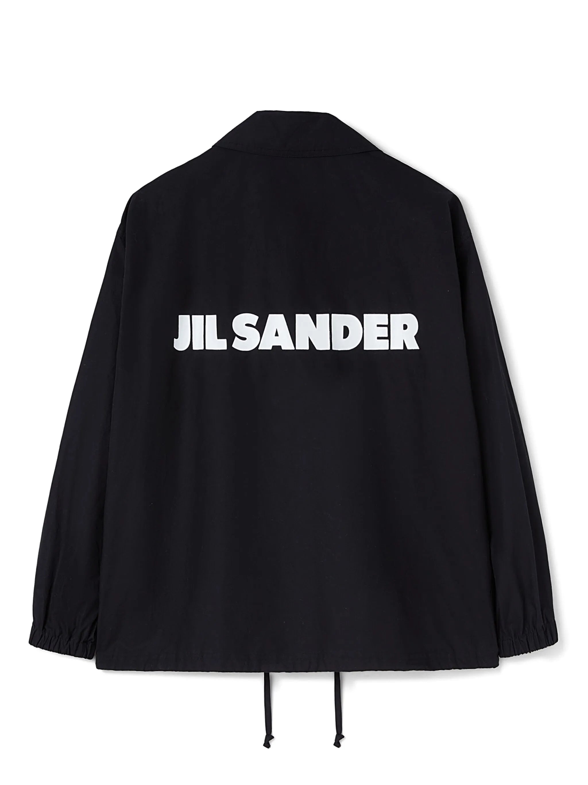 logo-print shirt jacket