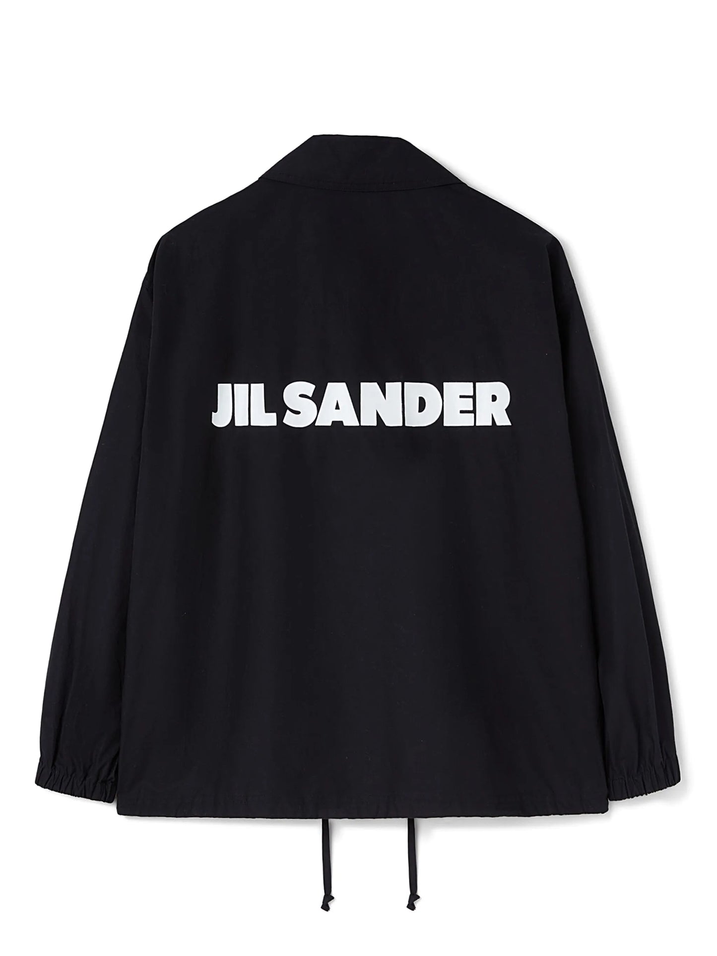 logo-print shirt jacket
