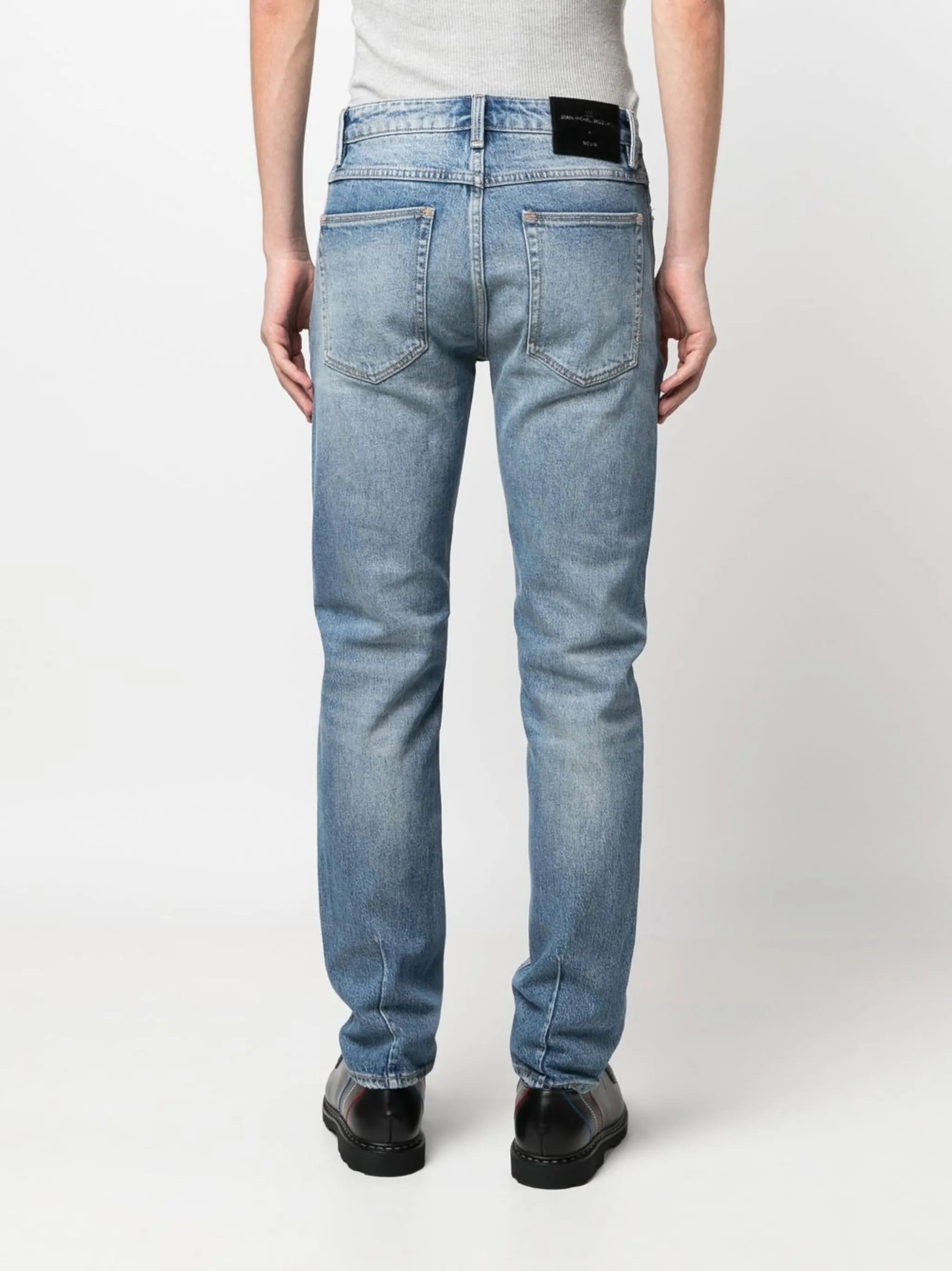 x Jean-Michel Basquiat mid-rise straight-leg jeans