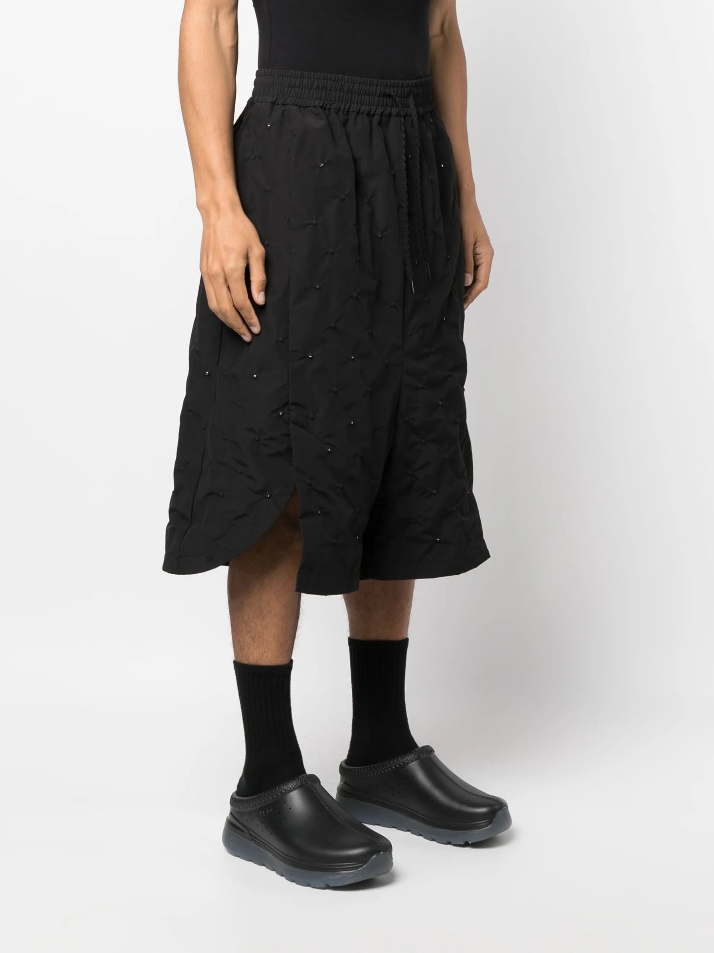 Carroll long drop-crotch shorts