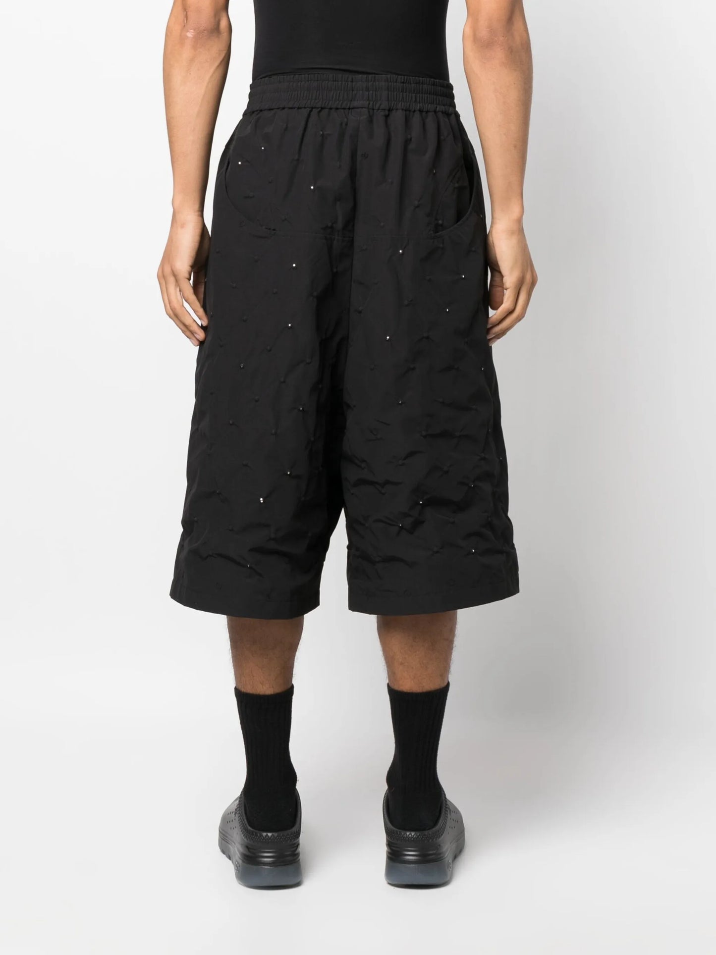 Carroll long drop-crotch shorts