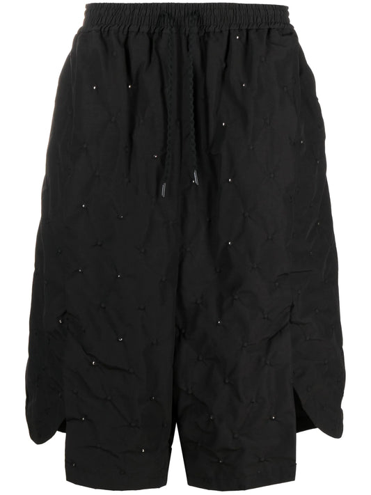 Carroll long drop-crotch shorts