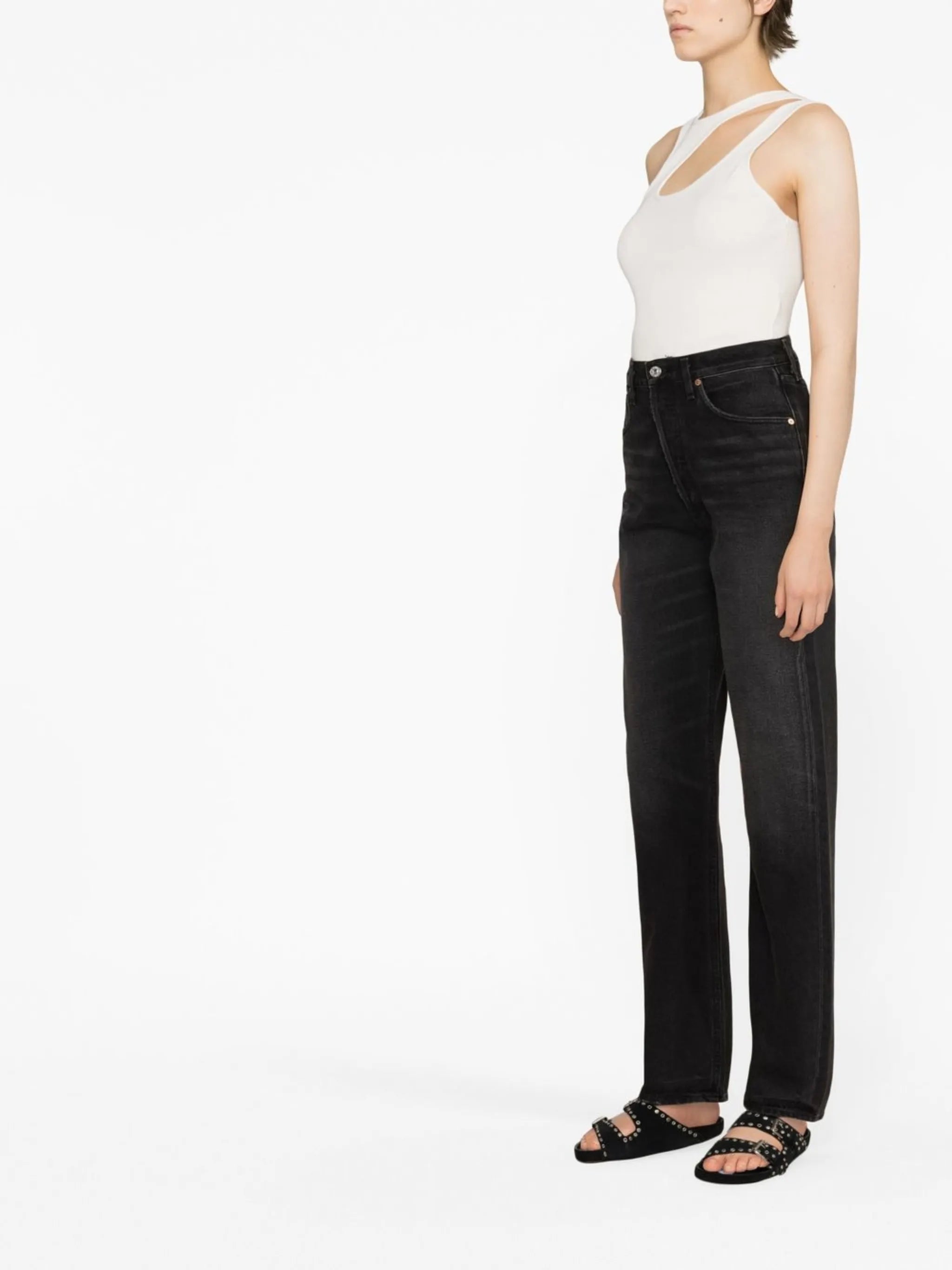 Eva high-rise baggy jeans
