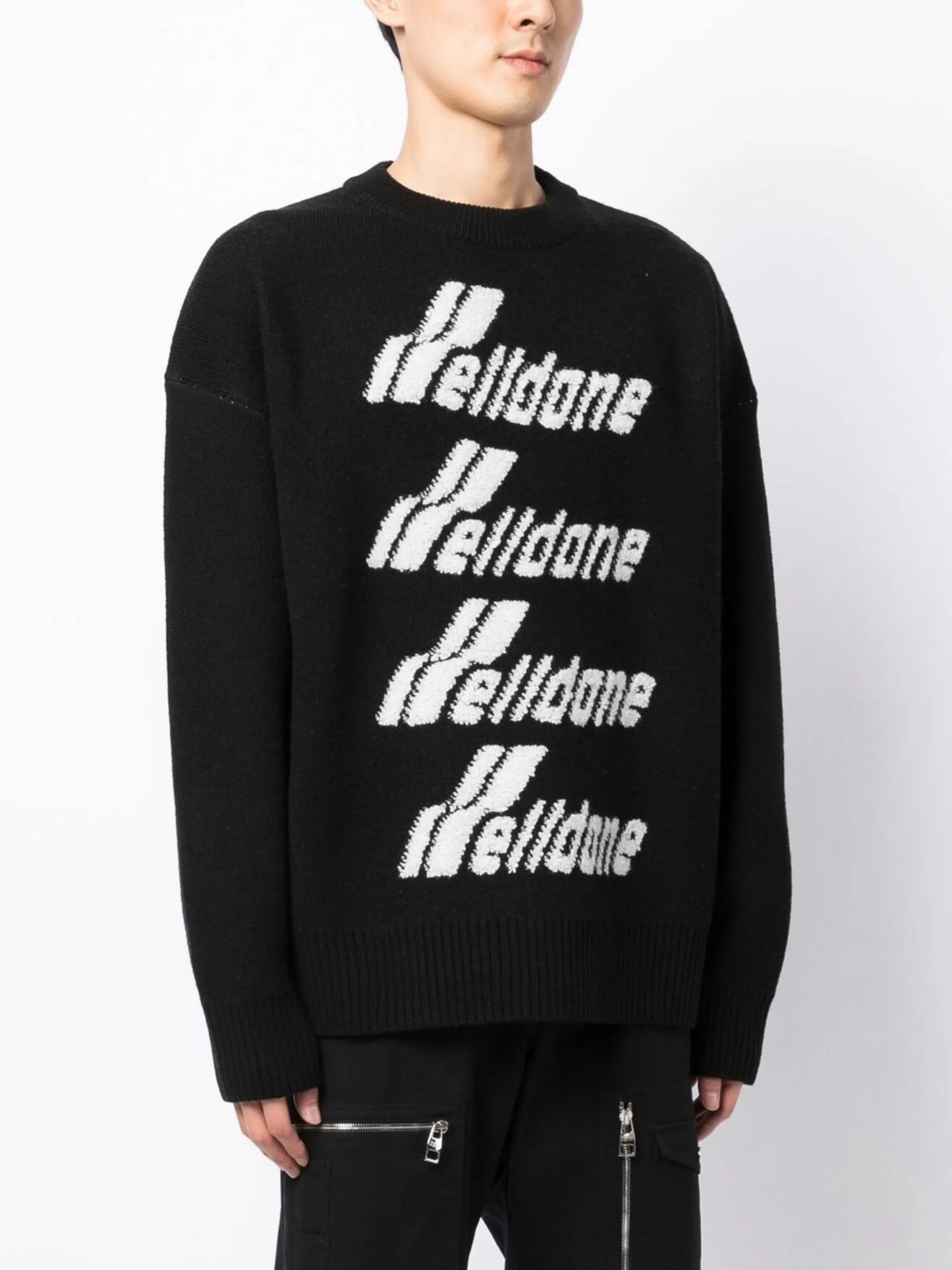 logo-embroidered jumper