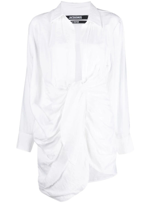 La Robe Bahia draped minidress