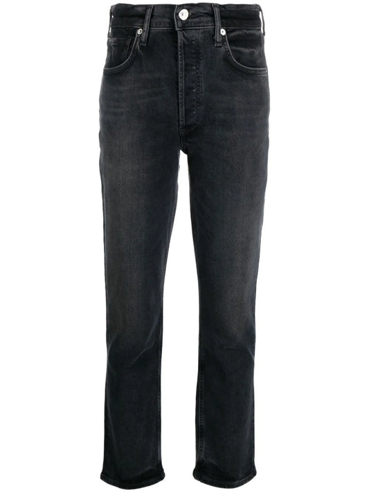 Charlotte high-rise straight jeans