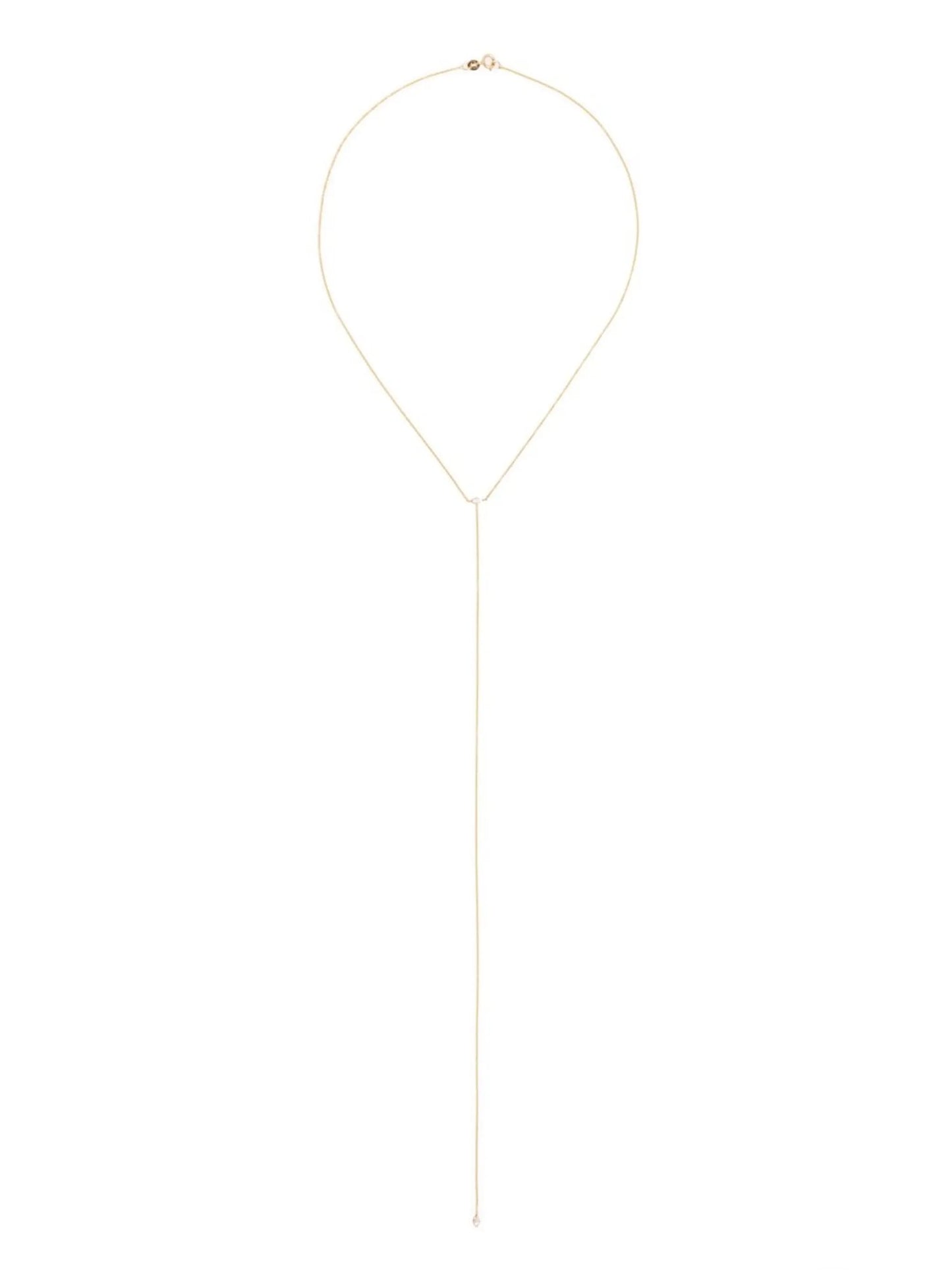 14kt yellow gold diamond necklace