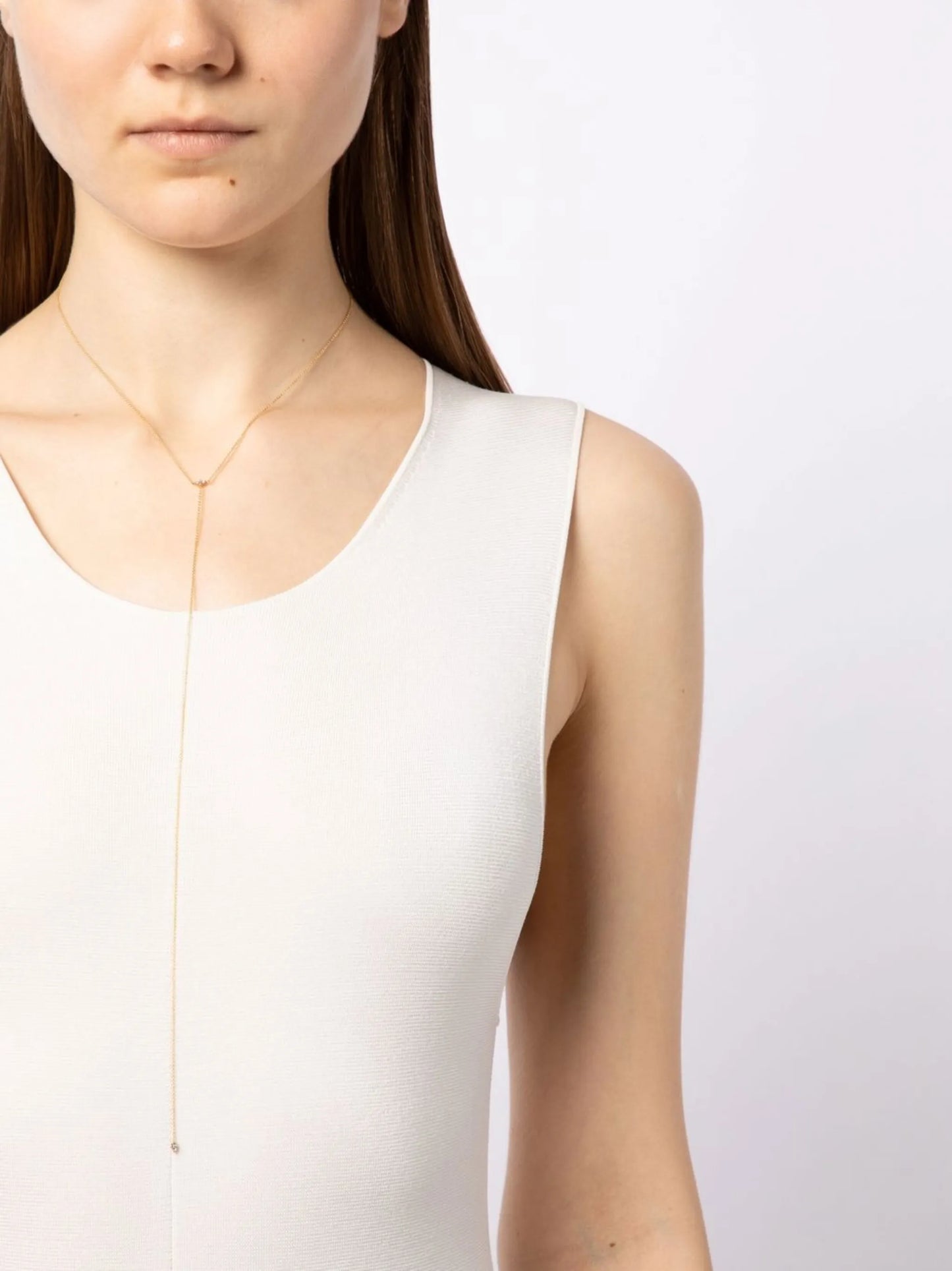 14kt yellow gold diamond necklace