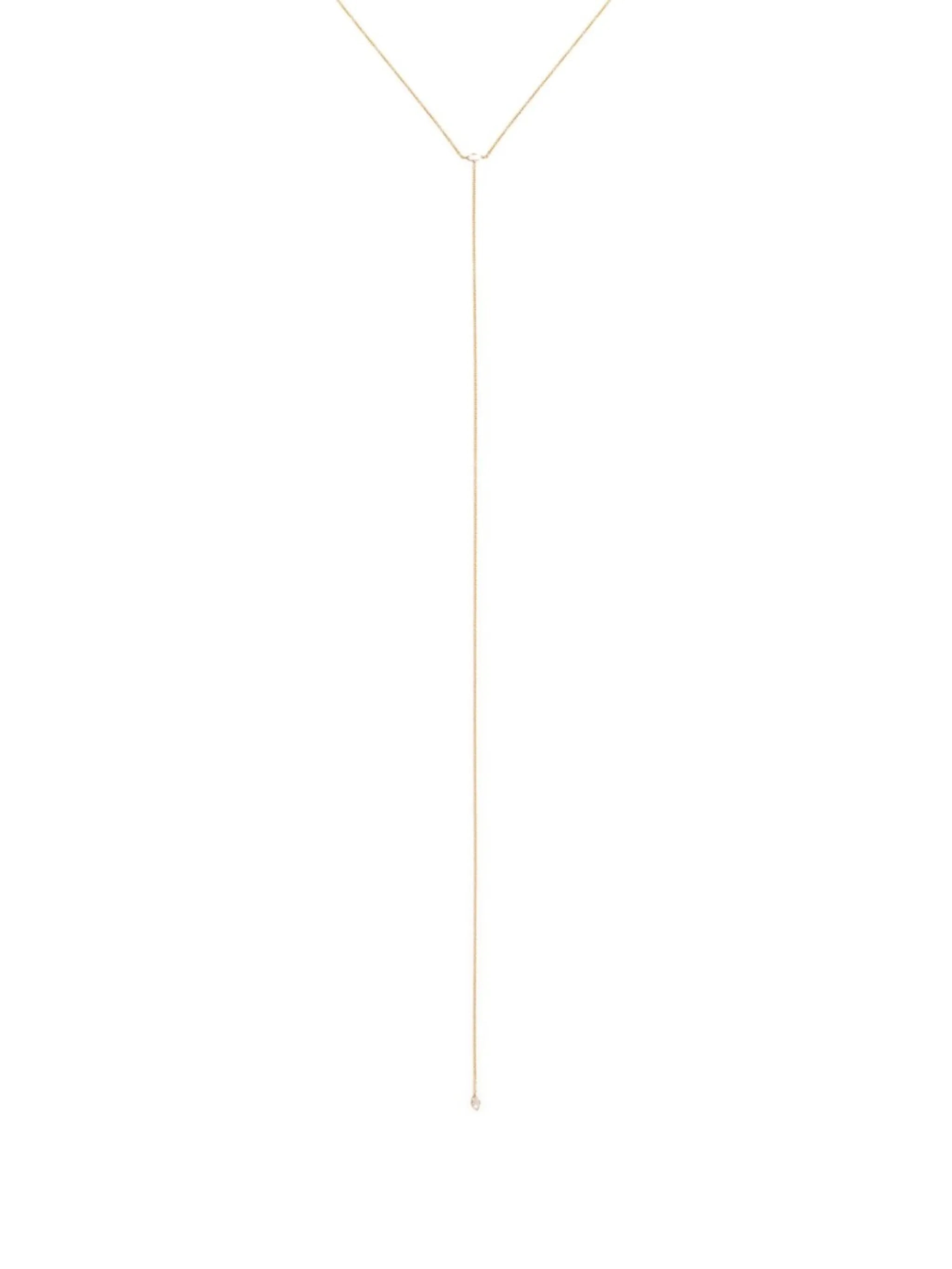 14kt yellow gold diamond necklace