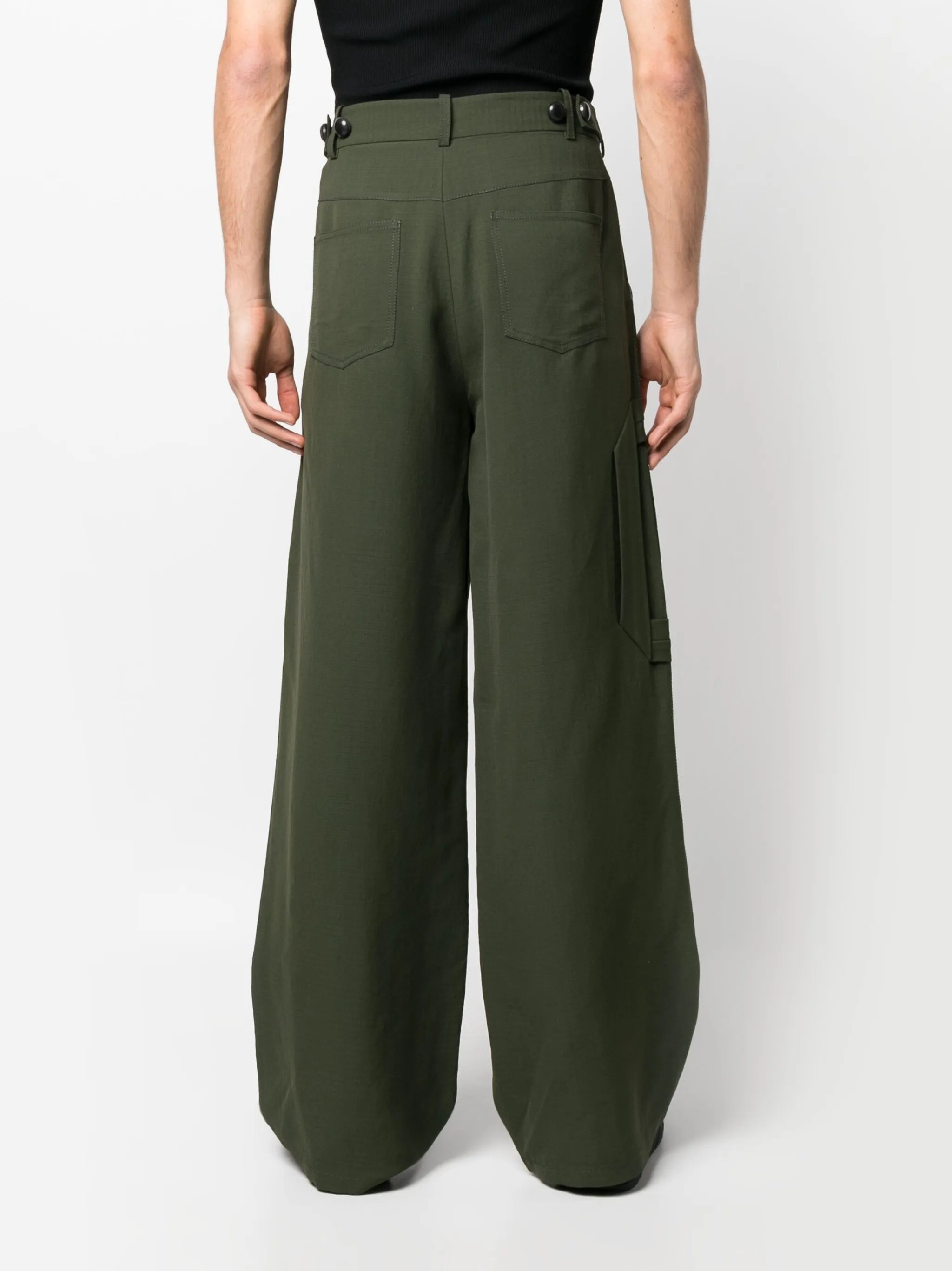 high-waist wide-leg trousers