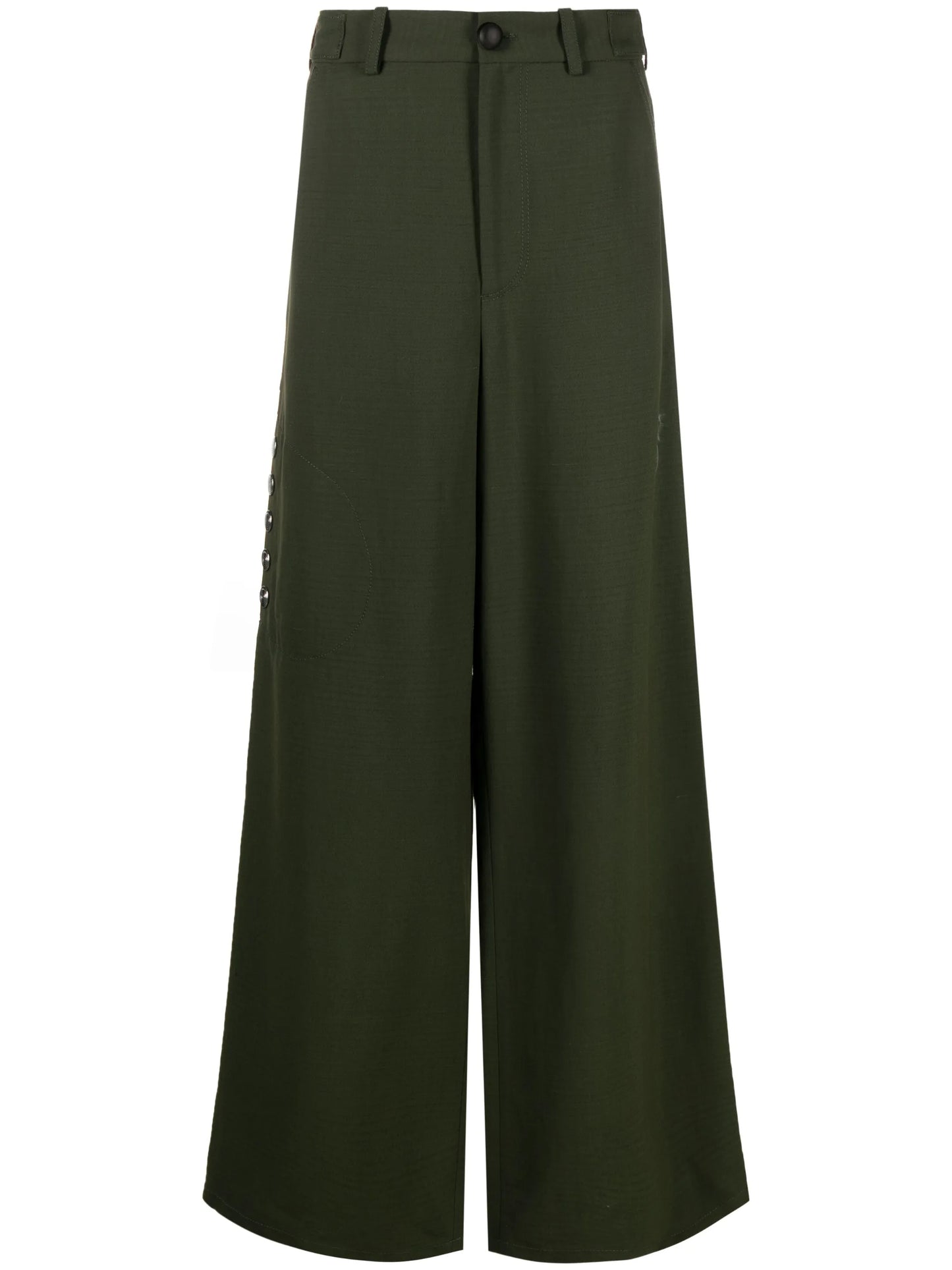 high-waist wide-leg trousers
