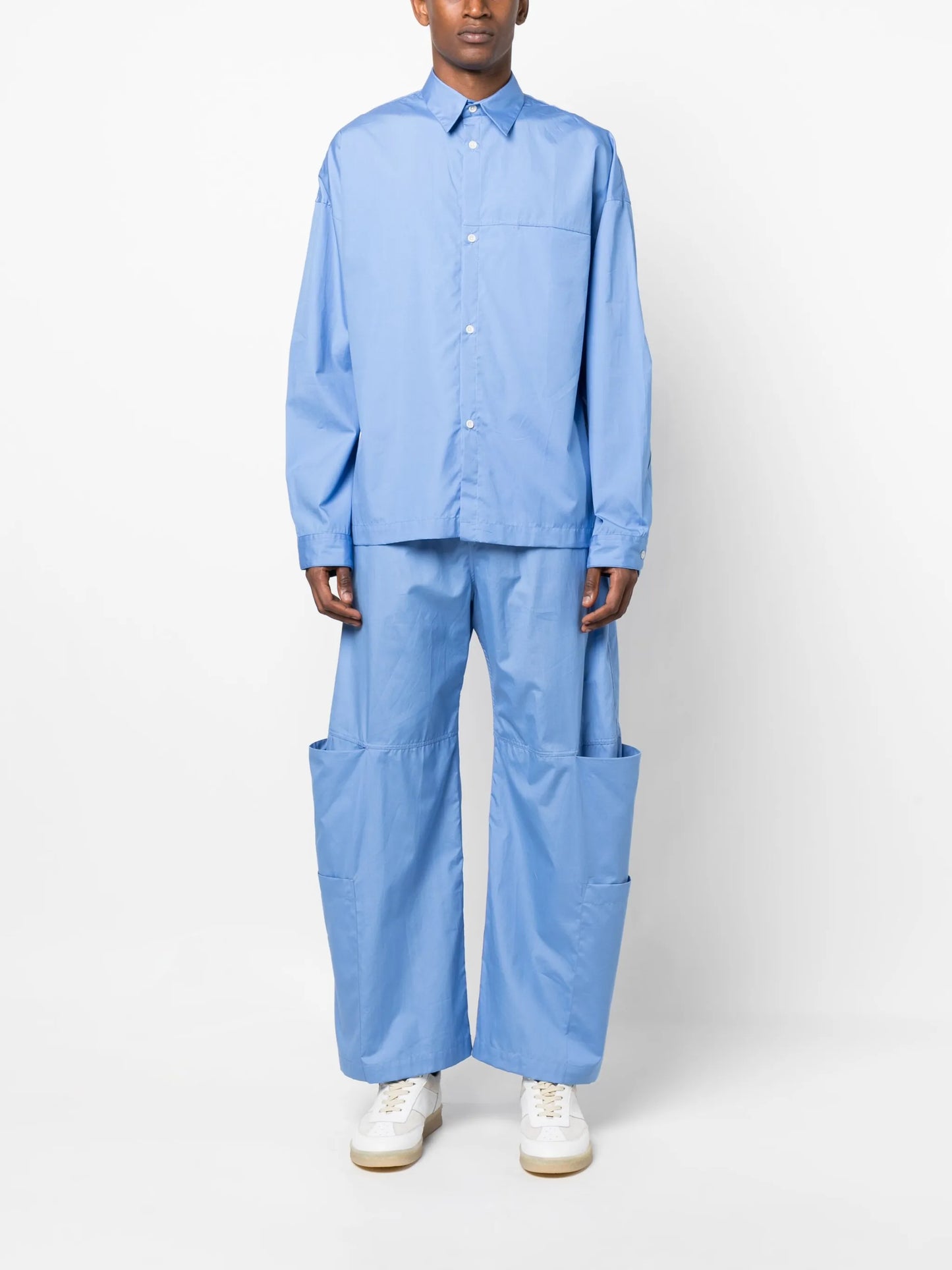 classic-collar cotton shirt