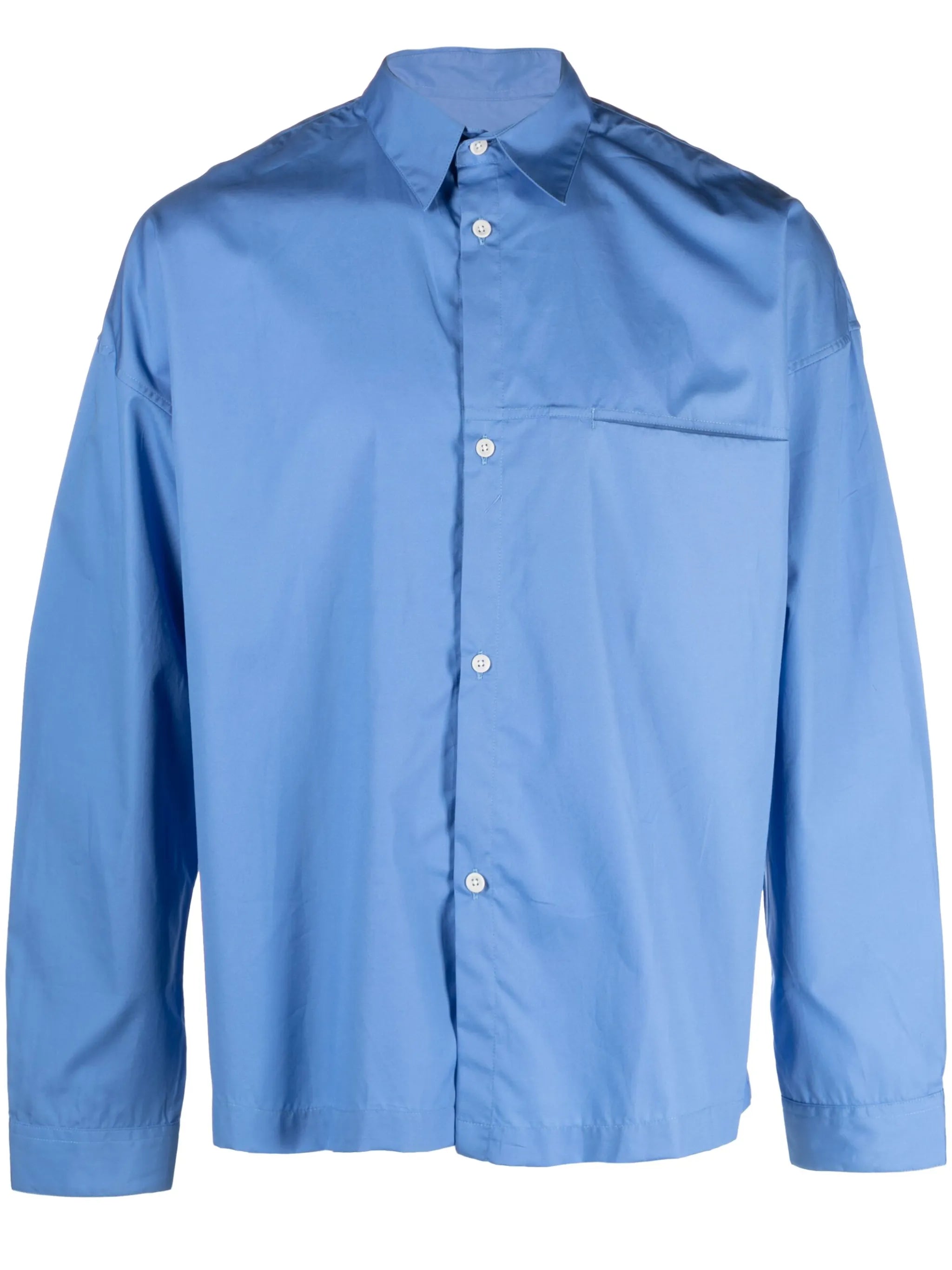 classic-collar cotton shirt